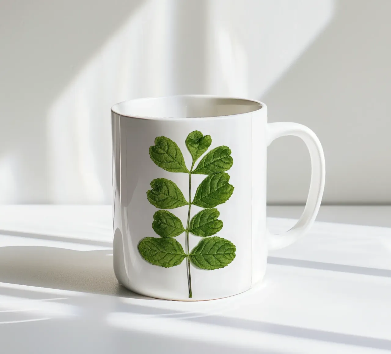 Un tocco d'amore nella natura - Foglie a forma di cuore tazza in ceramica da Curious Collections by Marielle Leenders