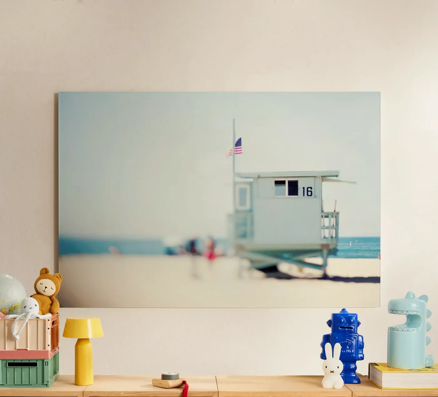 Beach House acrylic glass by Catherine McDonald