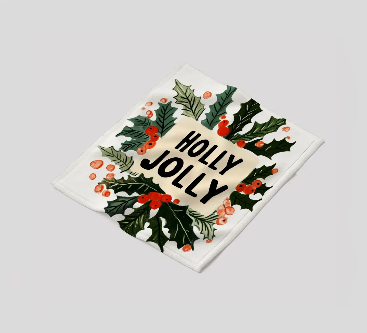 Holly Jolly No 4 coperta in pile da treechild