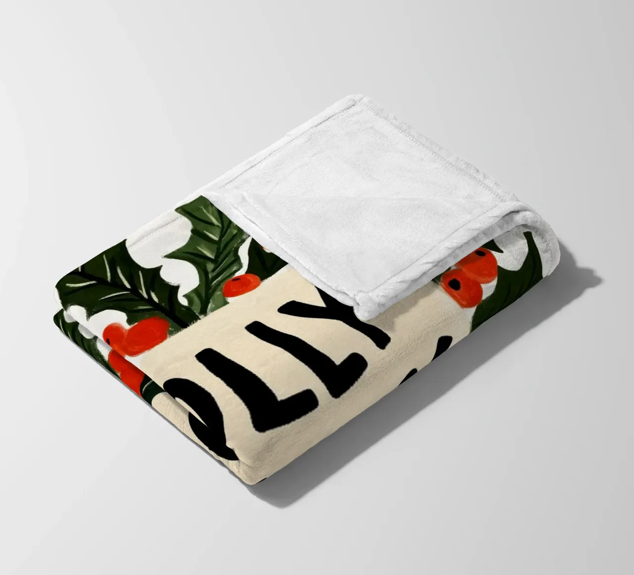 Holly Jolly No 4 coperta in pile da treechild