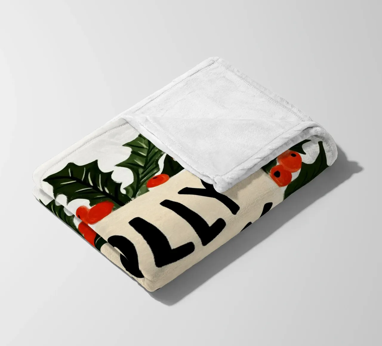 Holly Jolly No 4 coperta in pile da treechild