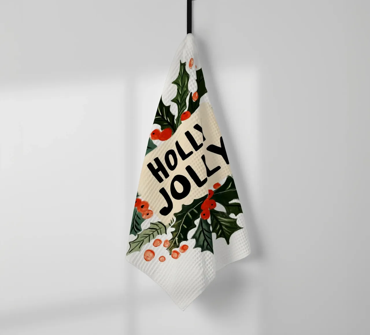 Holly Jolly No 4 canovaccio da cucina da treechild