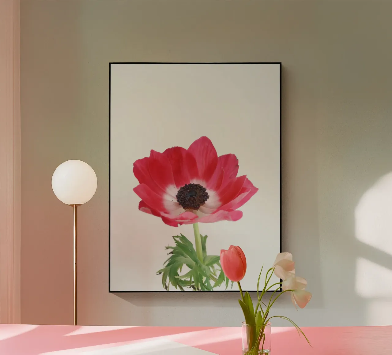 Red Anemone plexiglass da Cassia Beck Photography