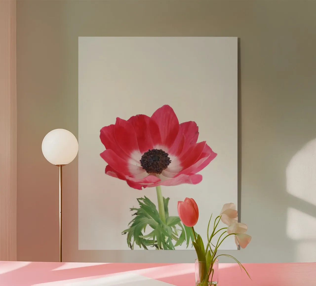 Red Anemone plexiglass da Cassia Beck Photography