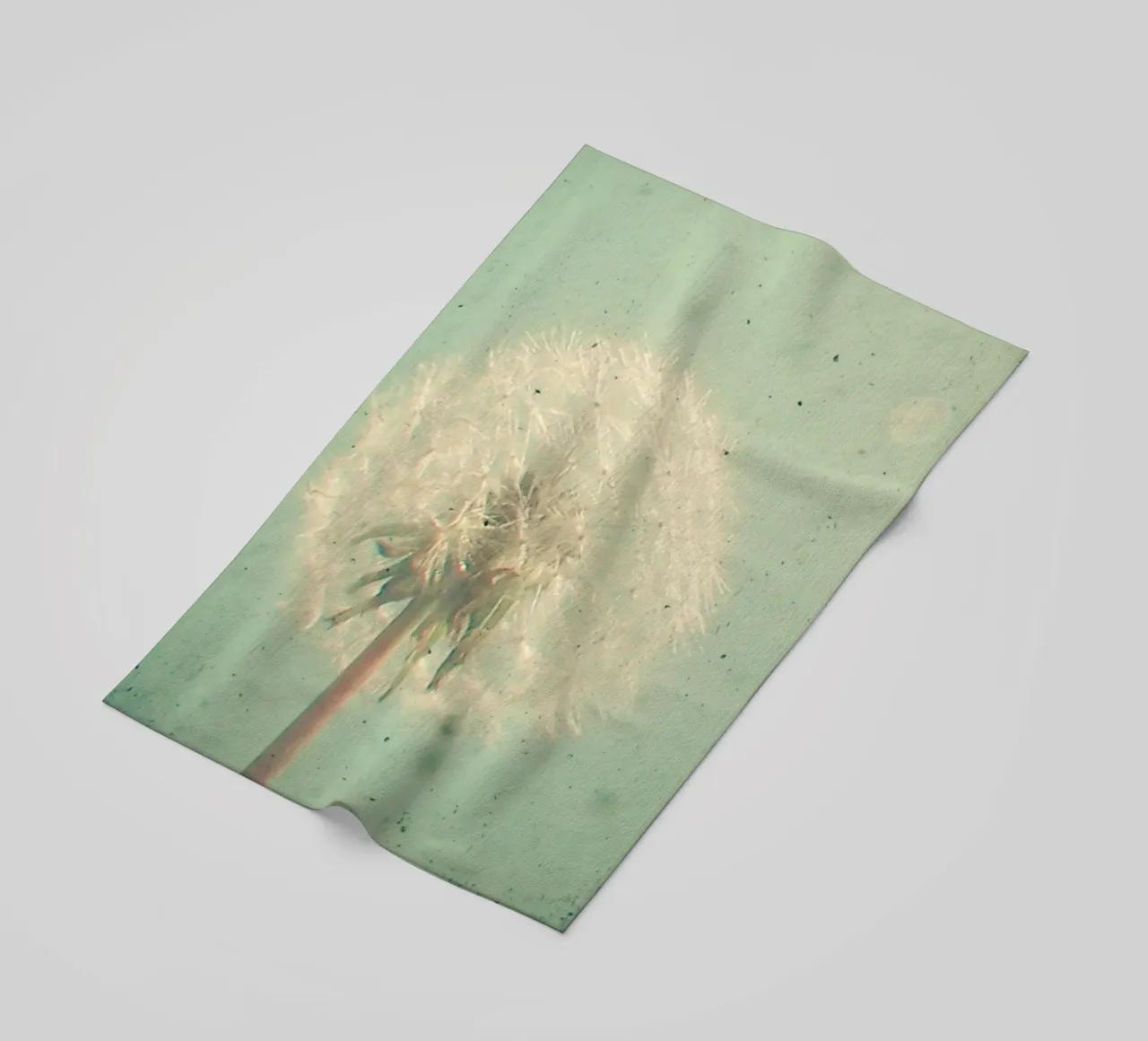Dandelion Clock beach towel by Cassia Beck Photography