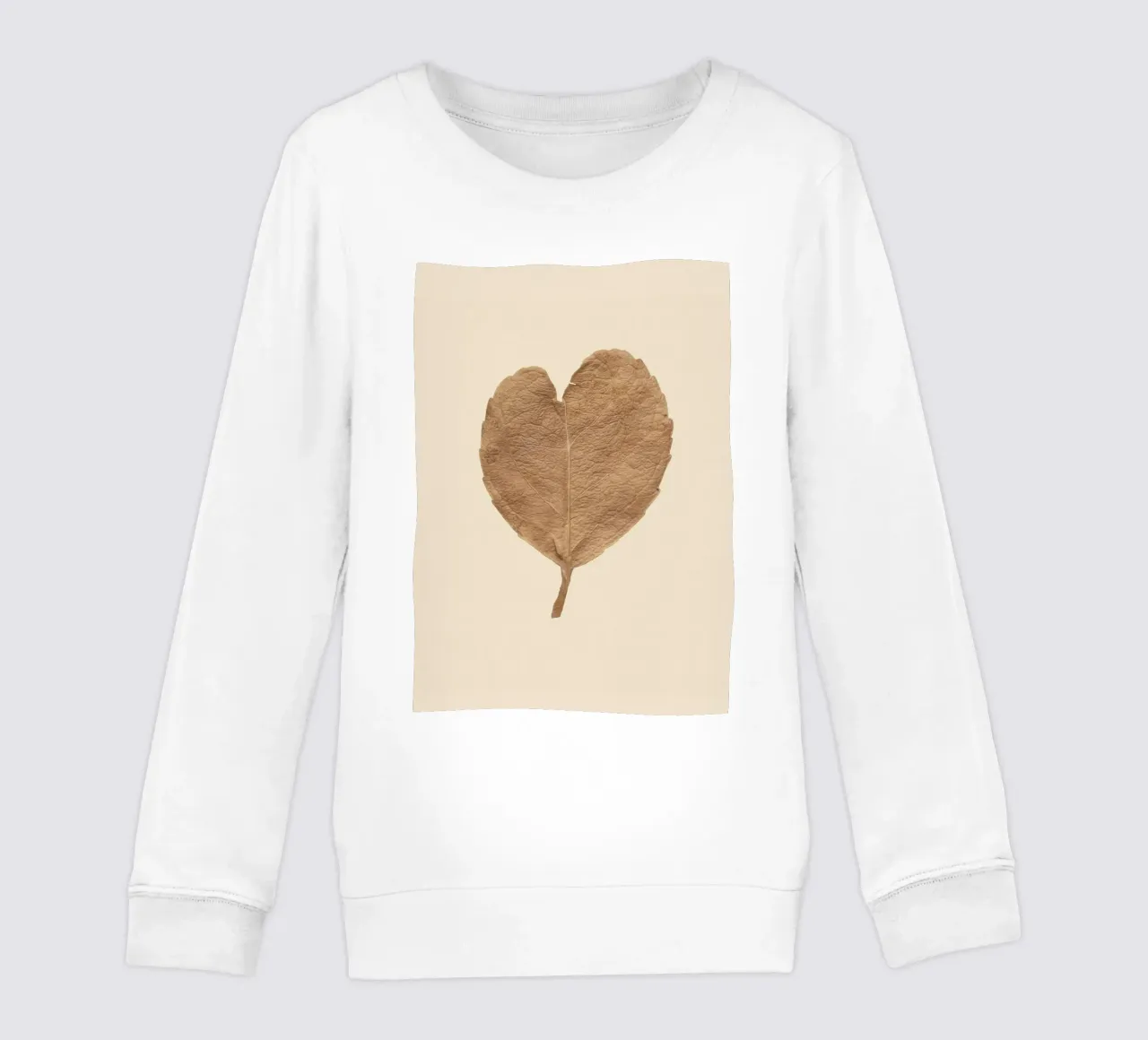 Amore duraturo - Foglie secche a forma di cuore felpa bambino da Curious Collections by Marielle Leenders