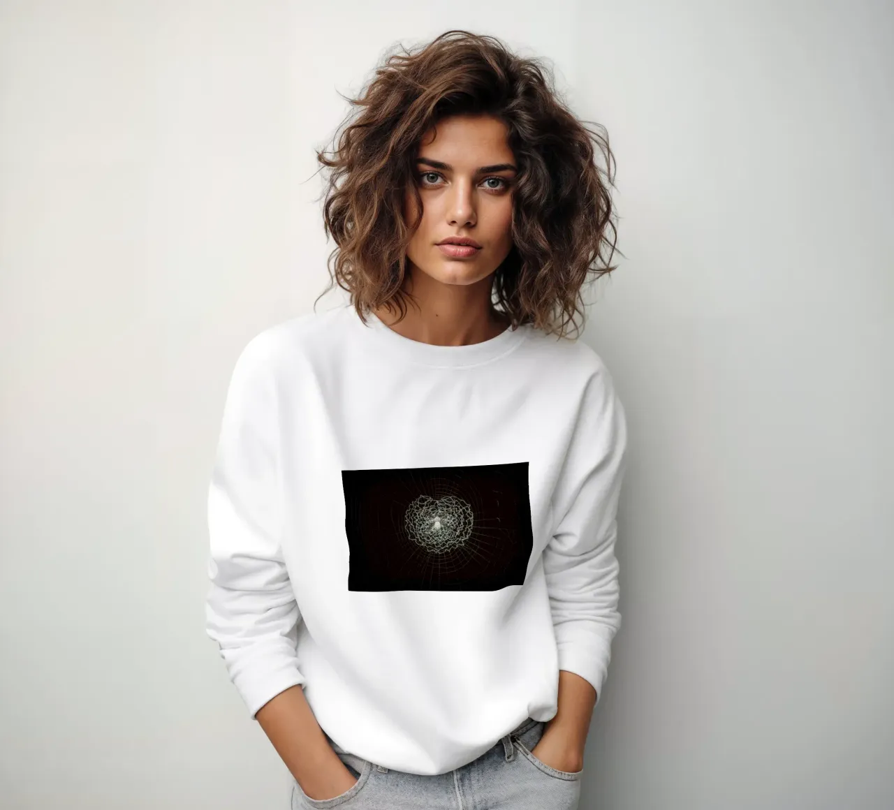 Ein Netz der Liebe - Die Spinne webt das Netz der Liebe Sweatshirt von Curious Collections by Marielle Leenders