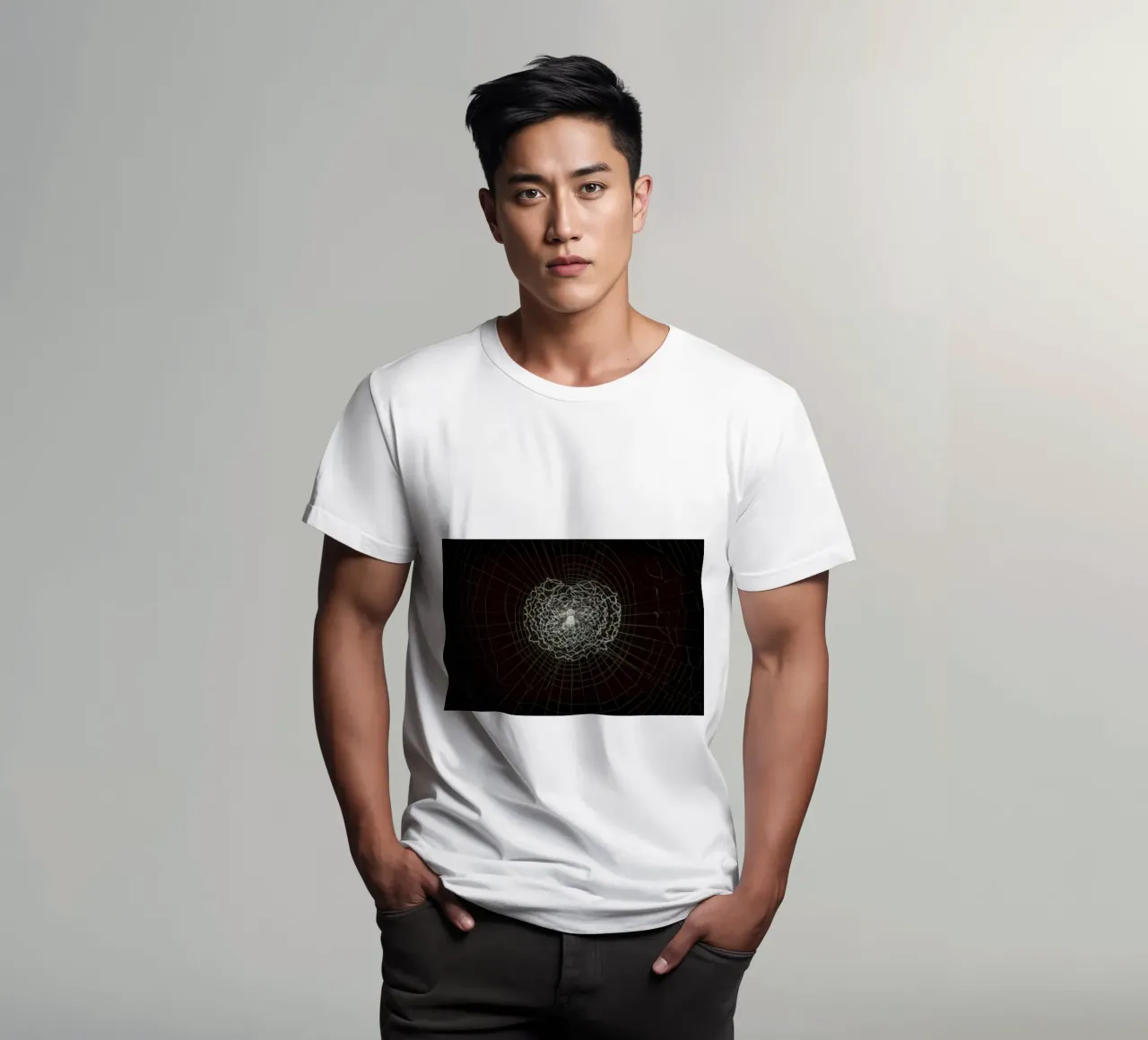 Ein Netz der Liebe - Die Spinne webt das Netz der Liebe T-Shirt von Curious Collections by Marielle Leenders