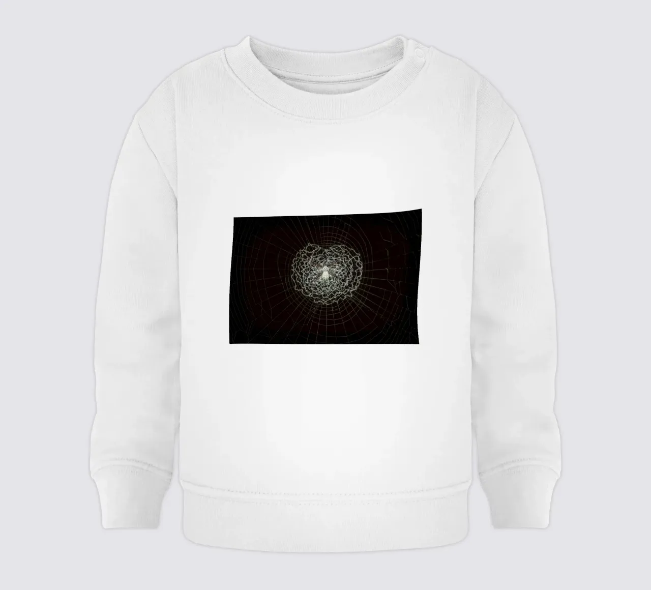 Ein Netz der Liebe - Die Spinne webt das Netz der Liebe Baby Sweatshirt von Curious Collections by Marielle Leenders