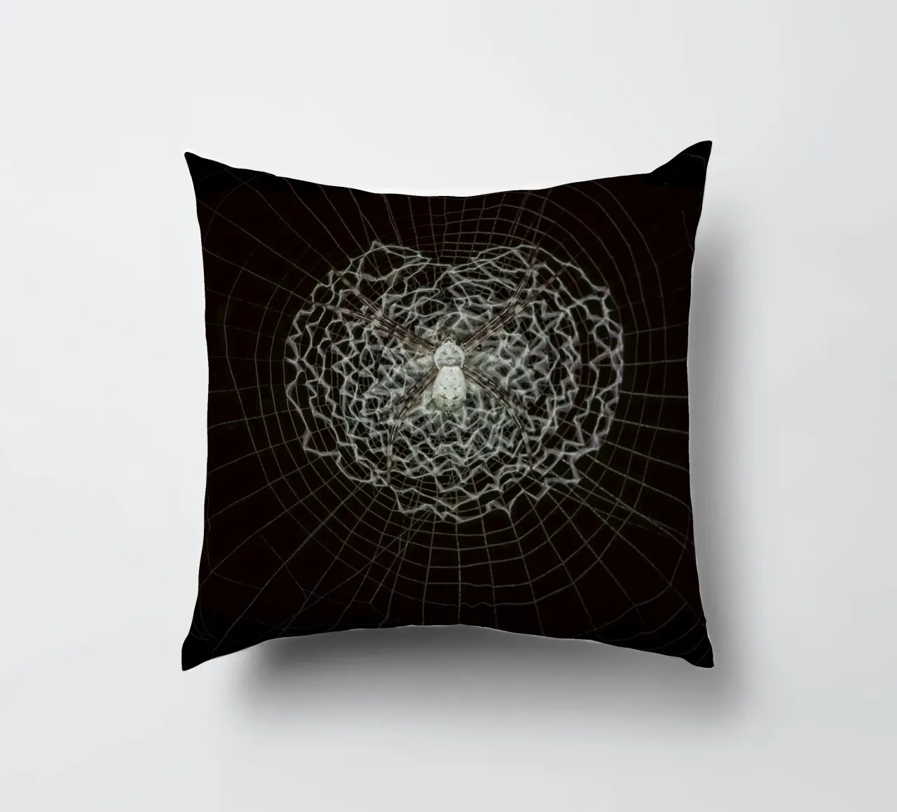 Ein Netz der Liebe - Die Spinne webt das Netz der Liebe Kissen von Curious Collections by Marielle Leenders