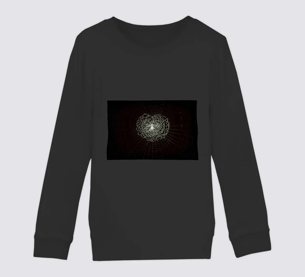 Ein Netz der Liebe - Die Spinne webt das Netz der Liebe Kinder Sweatshirt von Curious Collections by Marielle Leenders