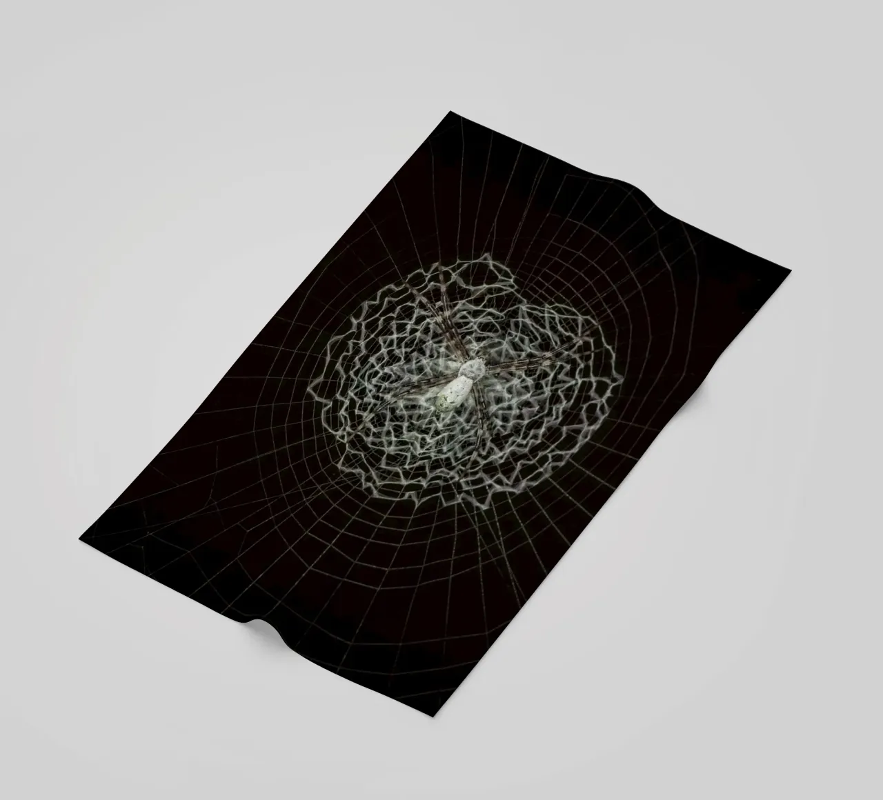 Ein Netz der Liebe - Die Spinne webt das Netz der Liebe Strandtuch von Curious Collections by Marielle Leenders