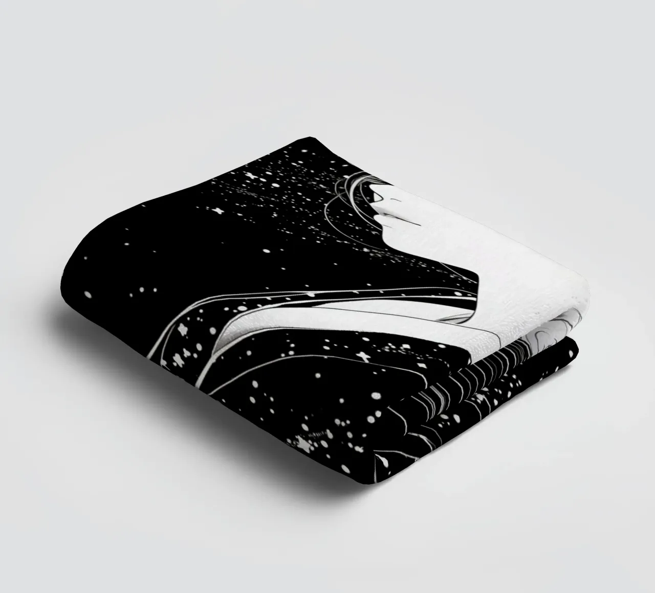 You are more beautiful than a thousand stars | Anime motif towel by Autofocus
