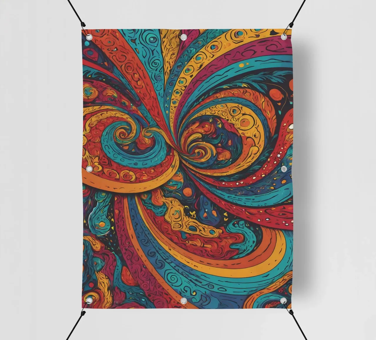 Psychedelic Pattern pvc cover by Charnwood Prints