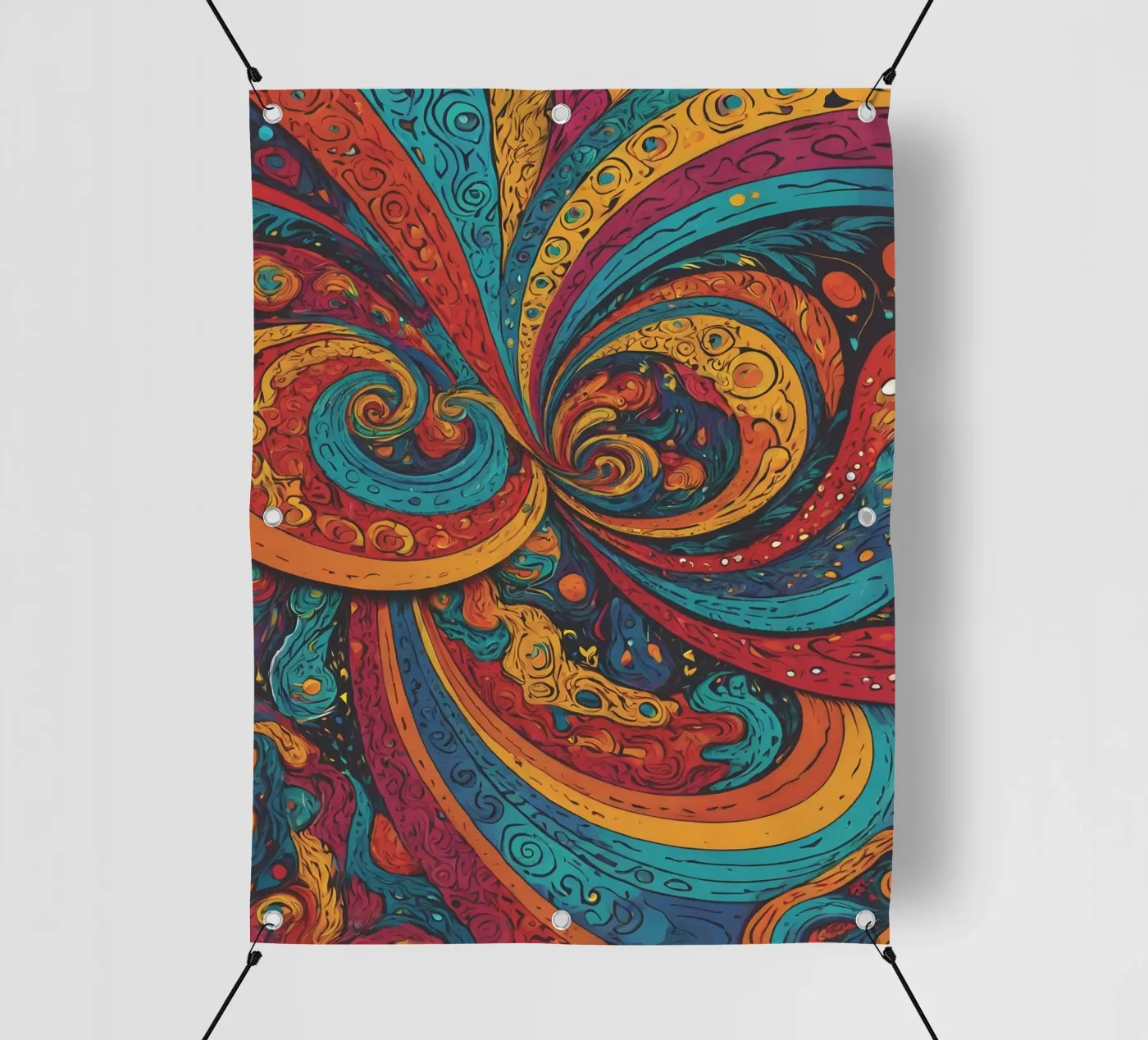 Motivo psichedelico telo in pvc da Charnwood Prints