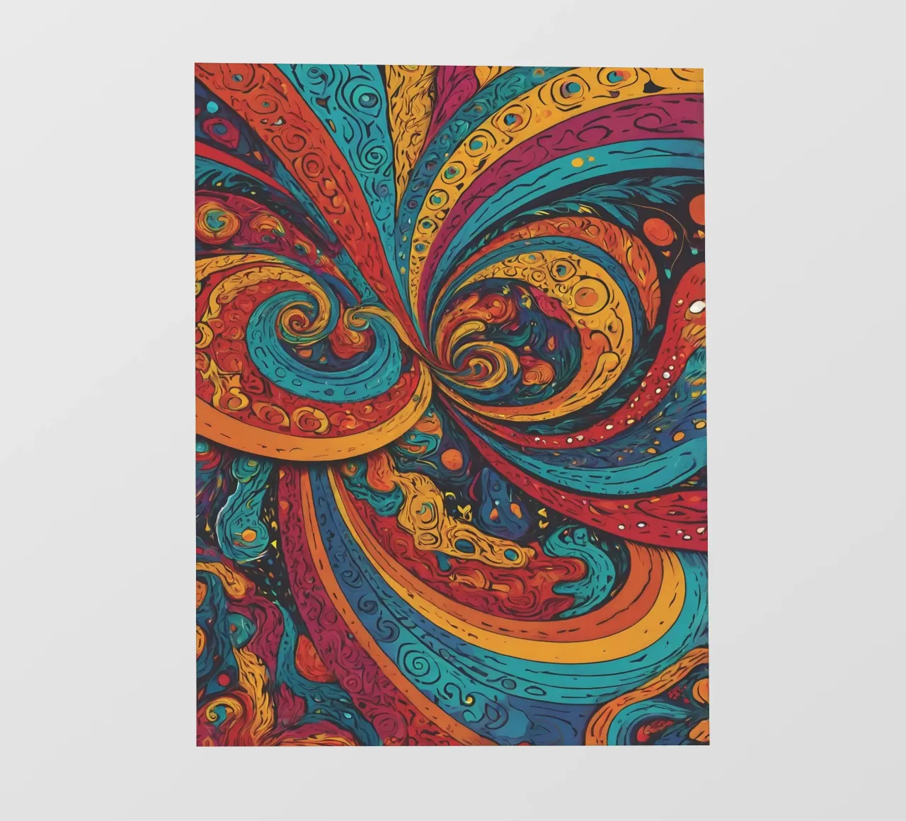 Psychedelic Pattern pvc cover by Charnwood Prints
