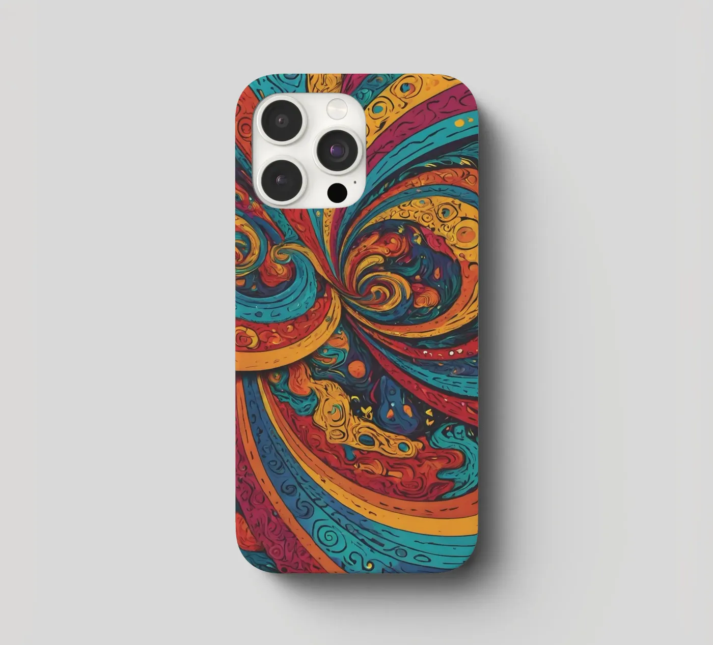 Psychedelic Pattern iphone case by Charnwood Prints