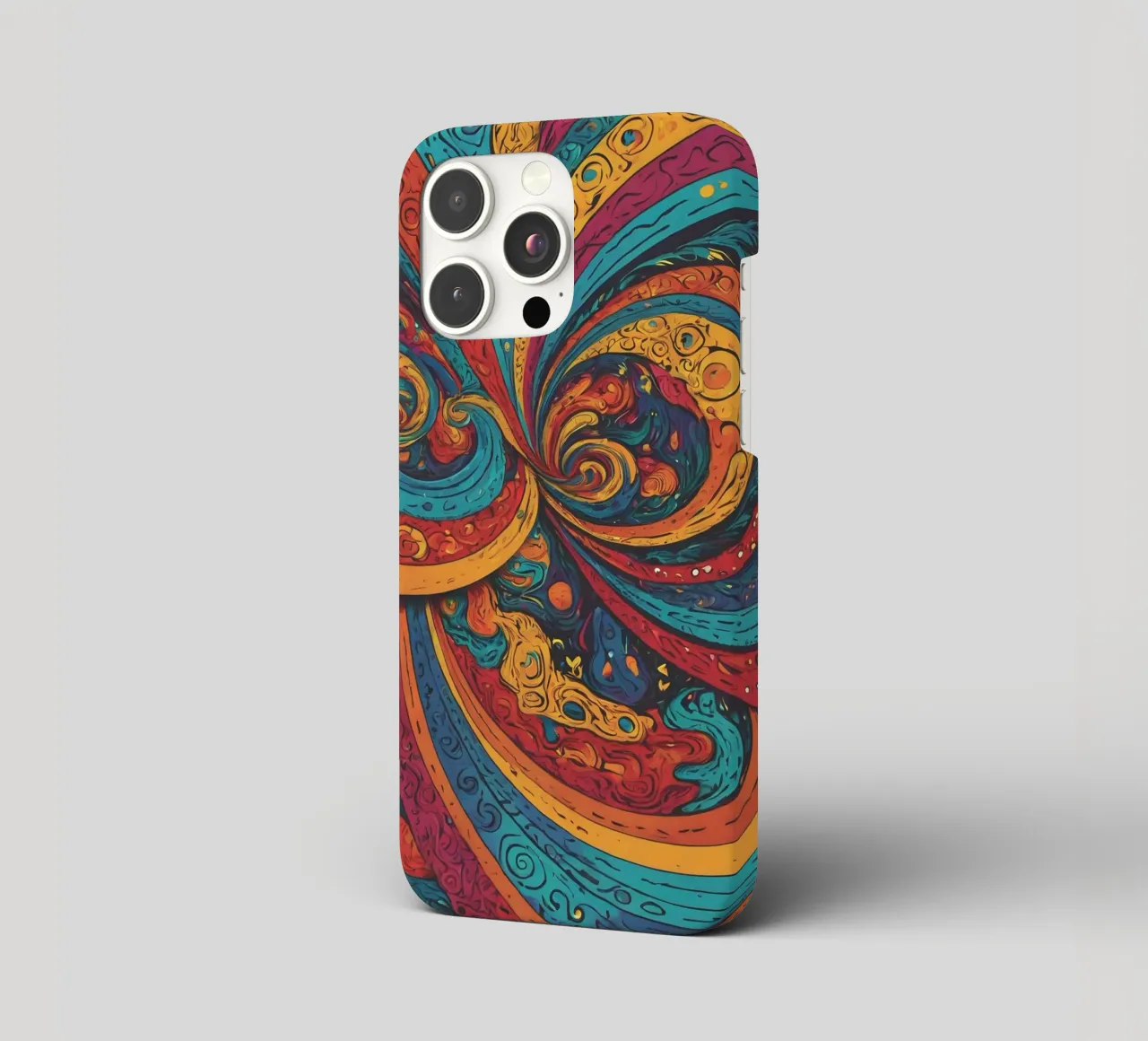 Psychedelic Pattern iphone case by Charnwood Prints