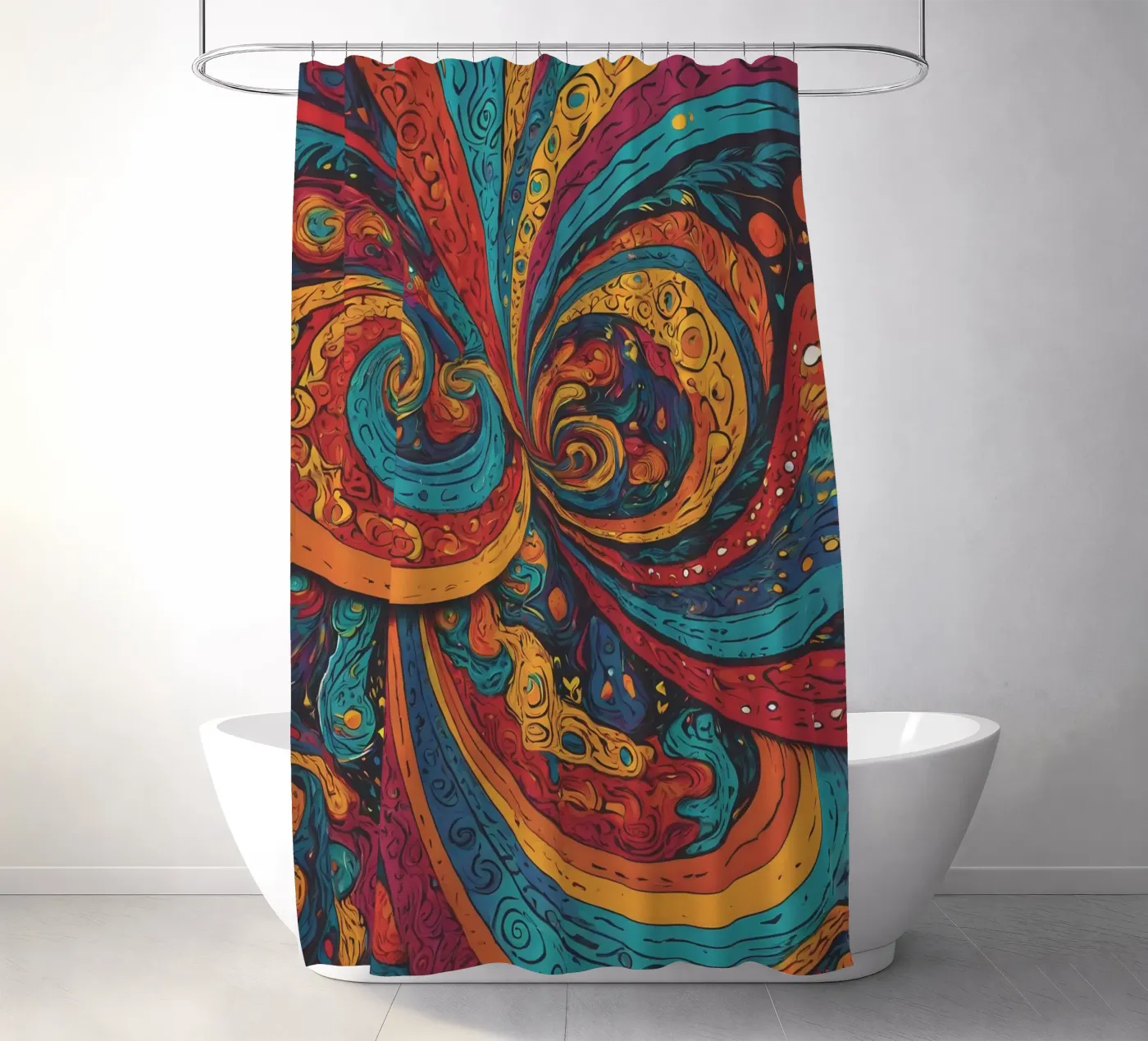 Psychedelic Pattern tenda da doccia da Charnwood Prints