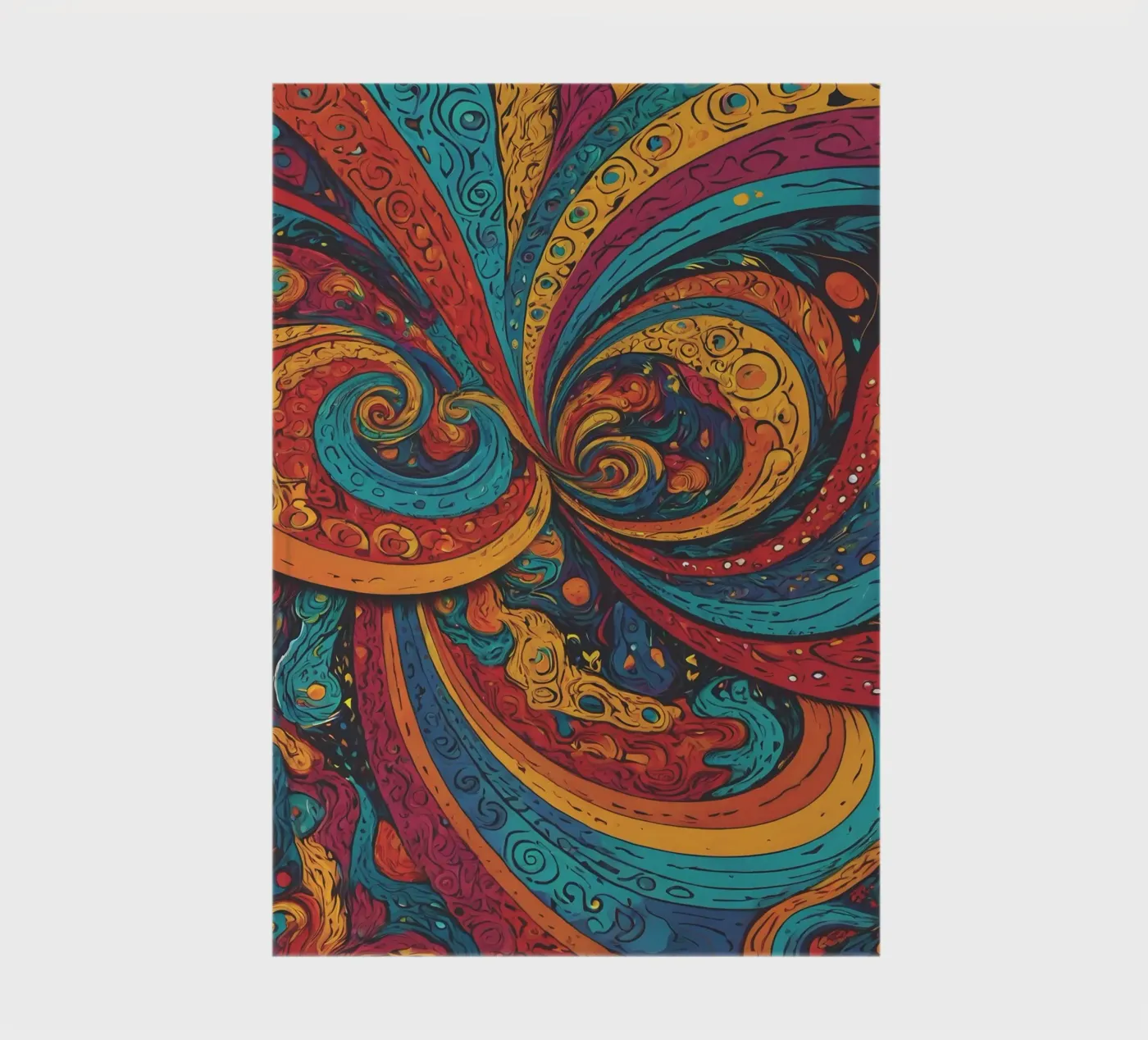 Motif psychédélique carnet de Charnwood Prints