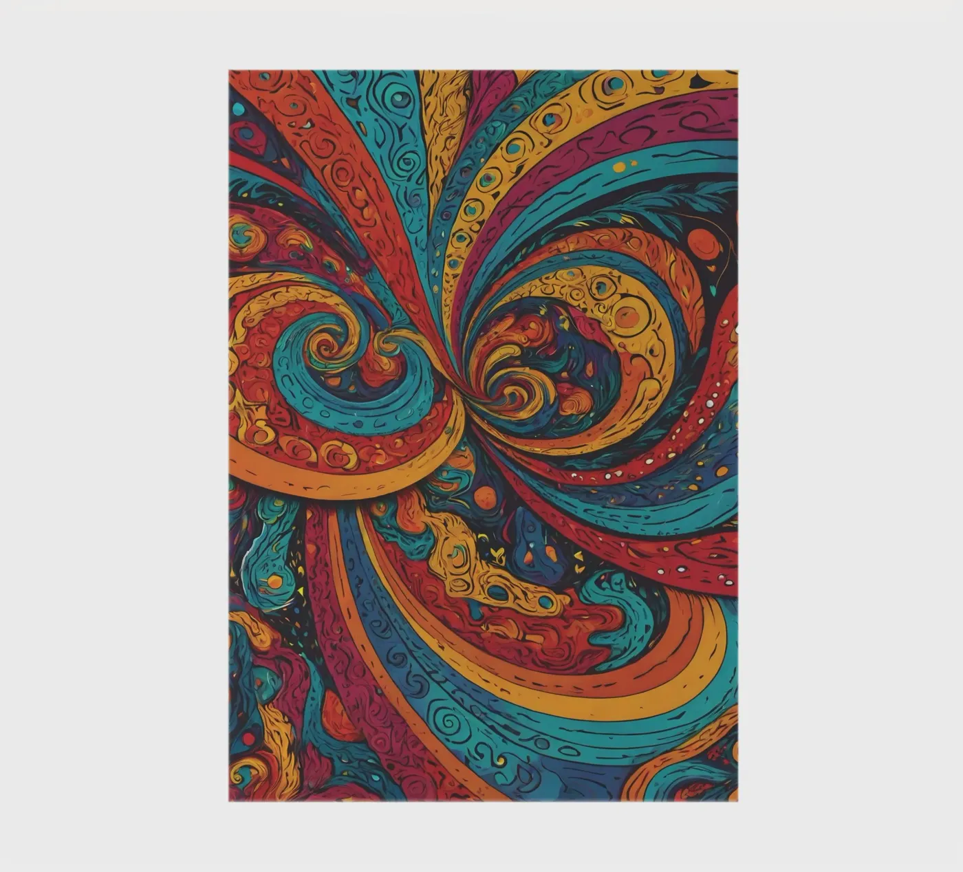 Motivo psichedelico quaderno da Charnwood Prints