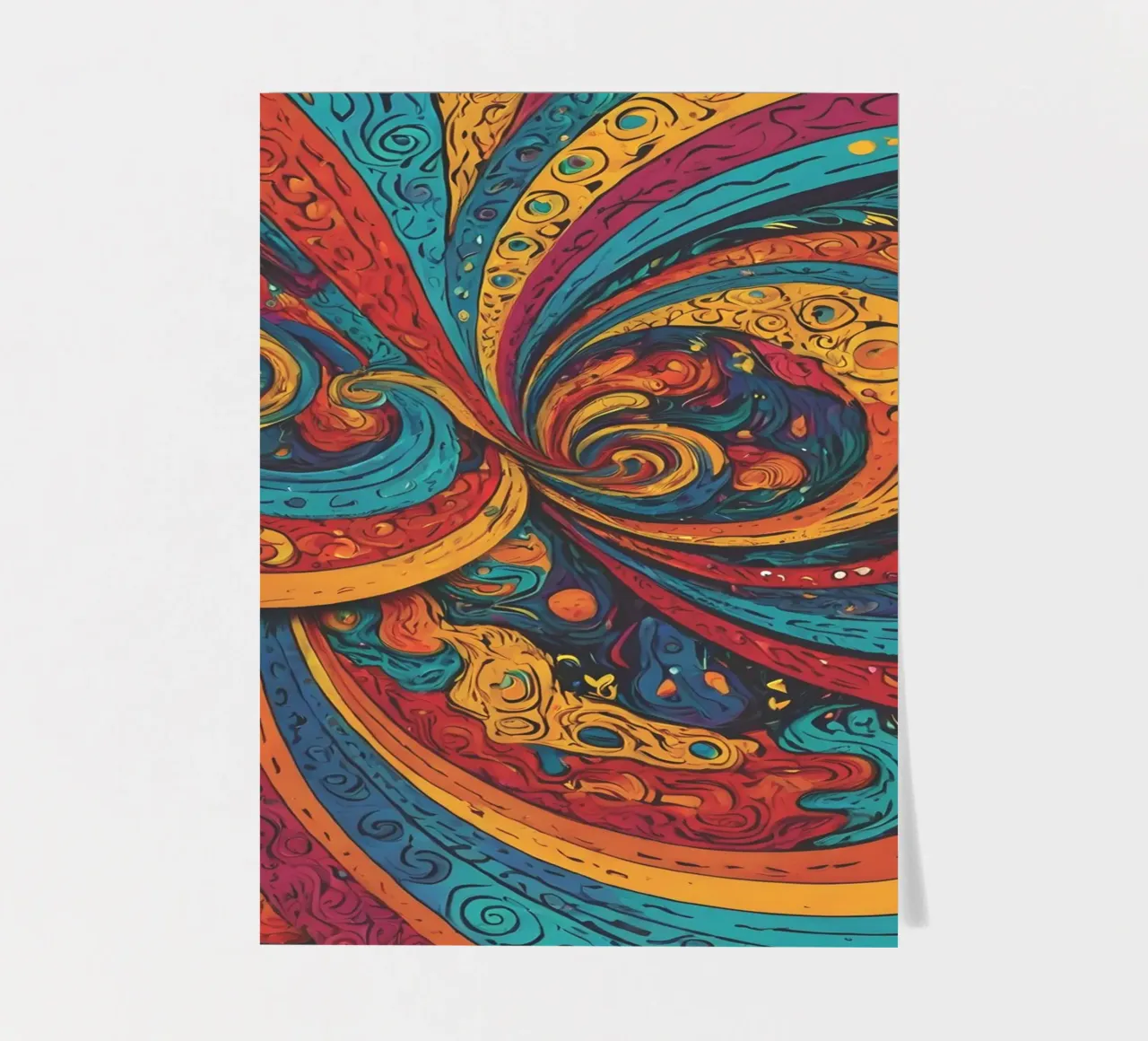 Psychedelic Pattern sticker sheet by Charnwood Prints