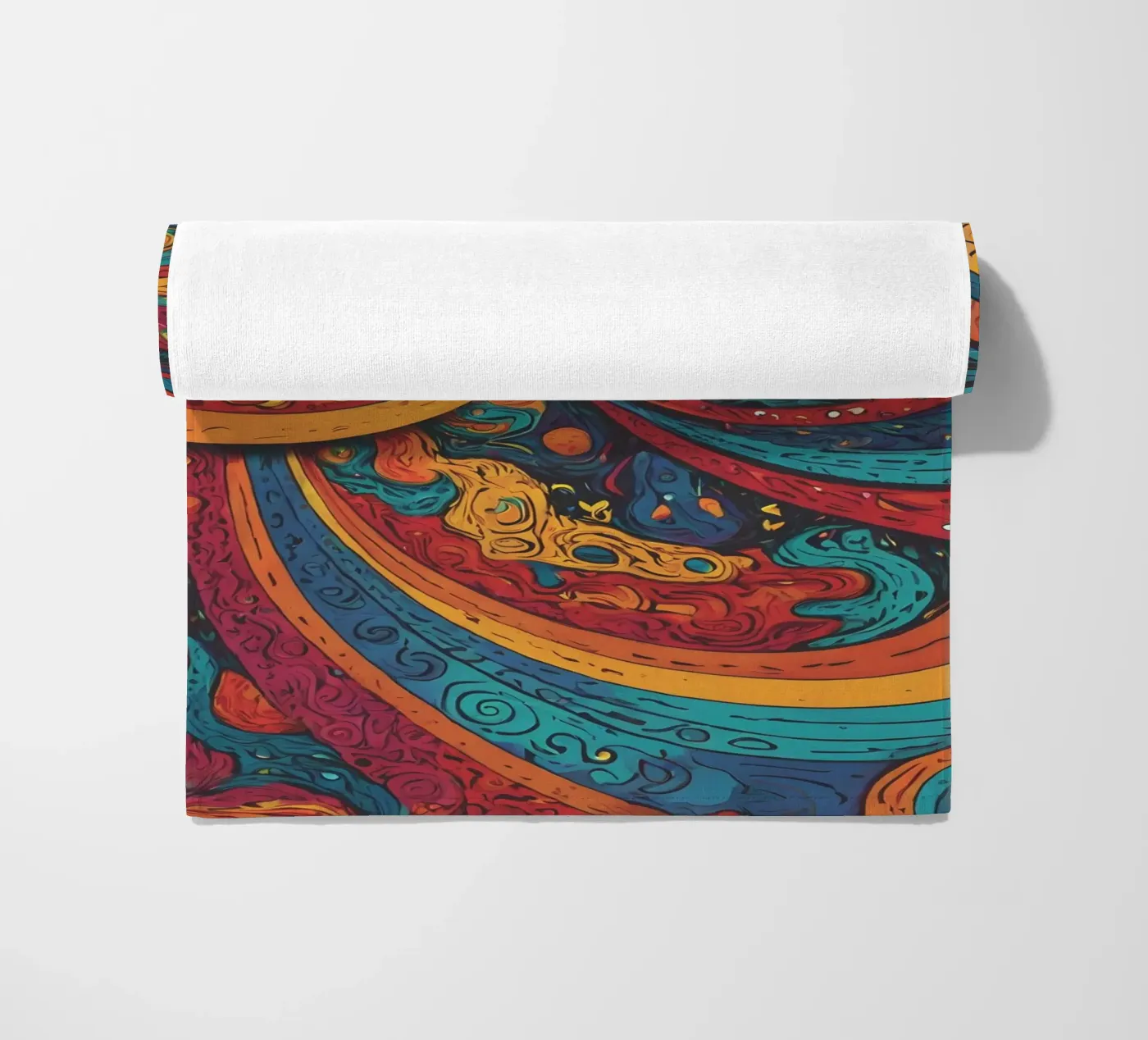 Psychedelic Pattern Strandtuch von Charnwood Prints
