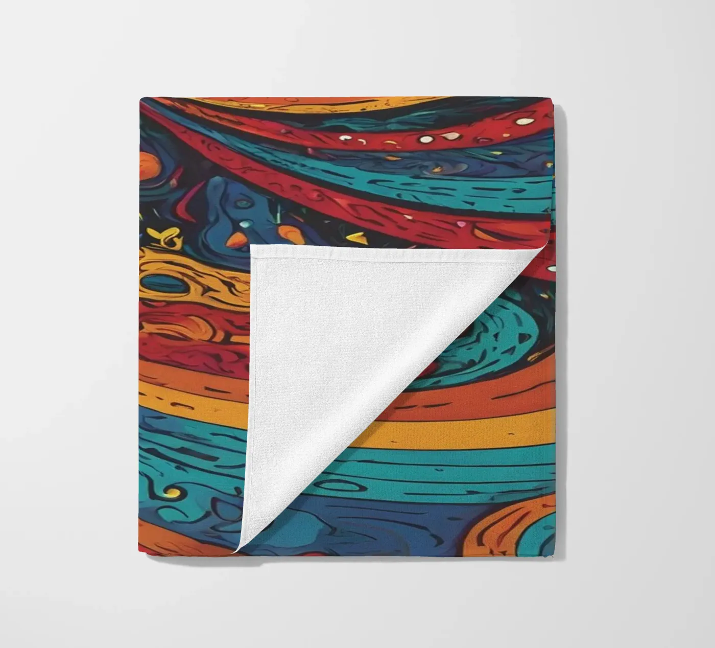 Psychedelic Pattern Strandtuch von Charnwood Prints