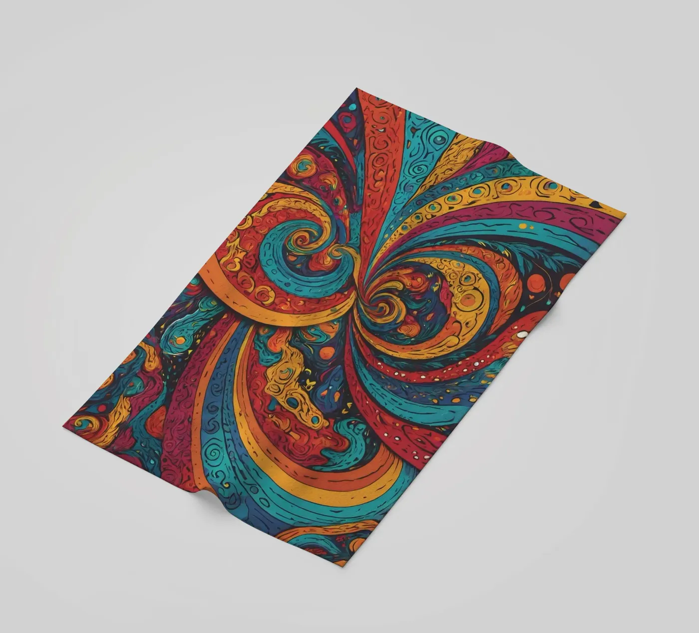 Psychedelic Pattern Strandtuch von Charnwood Prints