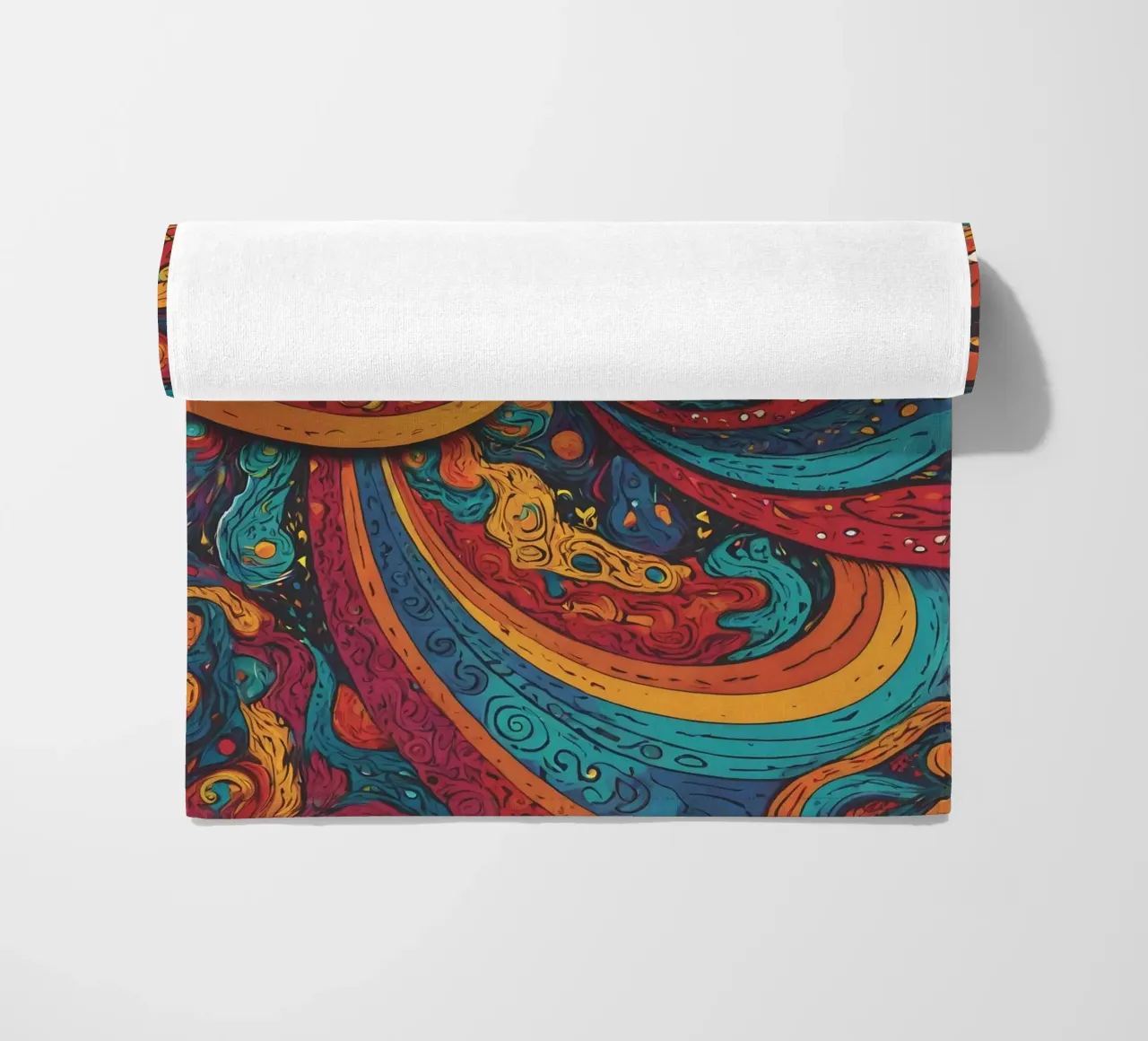 Psychedelic Pattern beach towel by Charnwood Prints