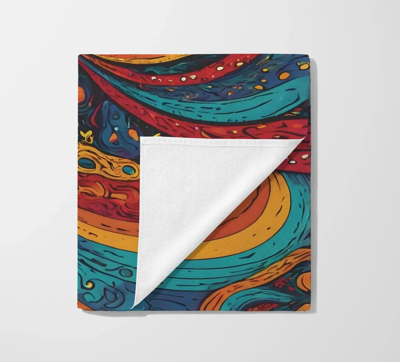 Psychedelic Pattern Strandtuch von Charnwood Prints