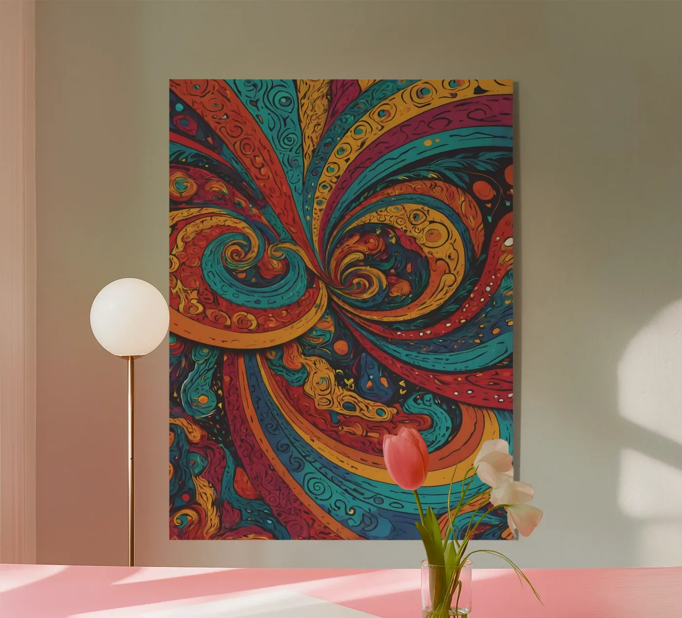 Psychedelic Pattern acrylic glass by Charnwood Prints