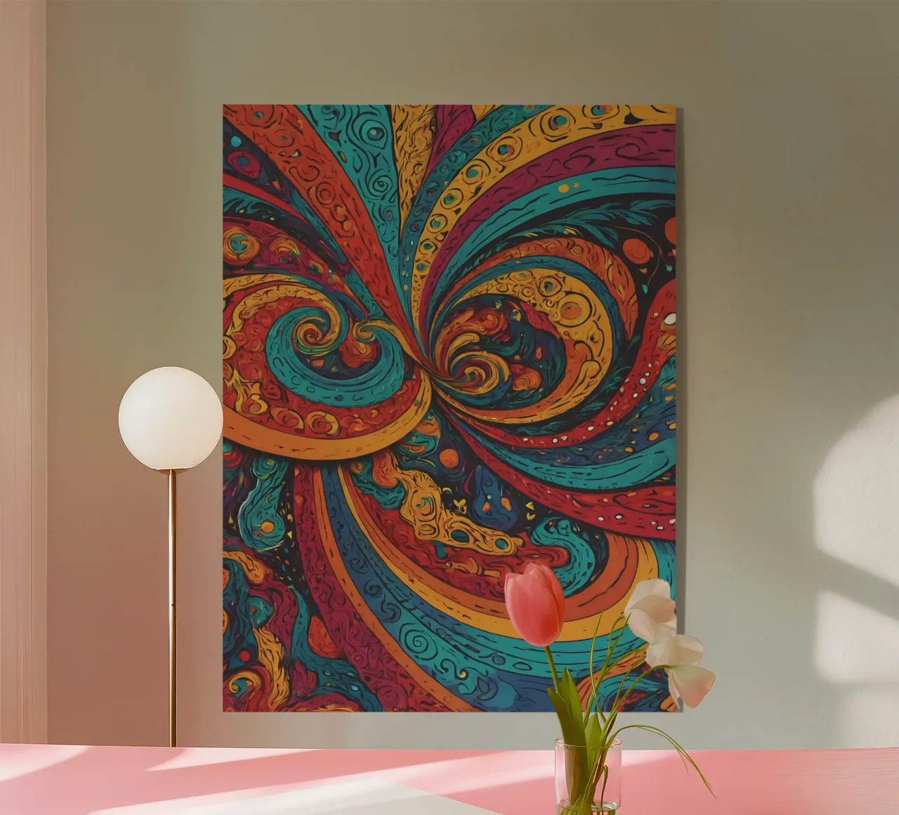 Psychedelic Pattern Acryl-Glas von Charnwood Prints