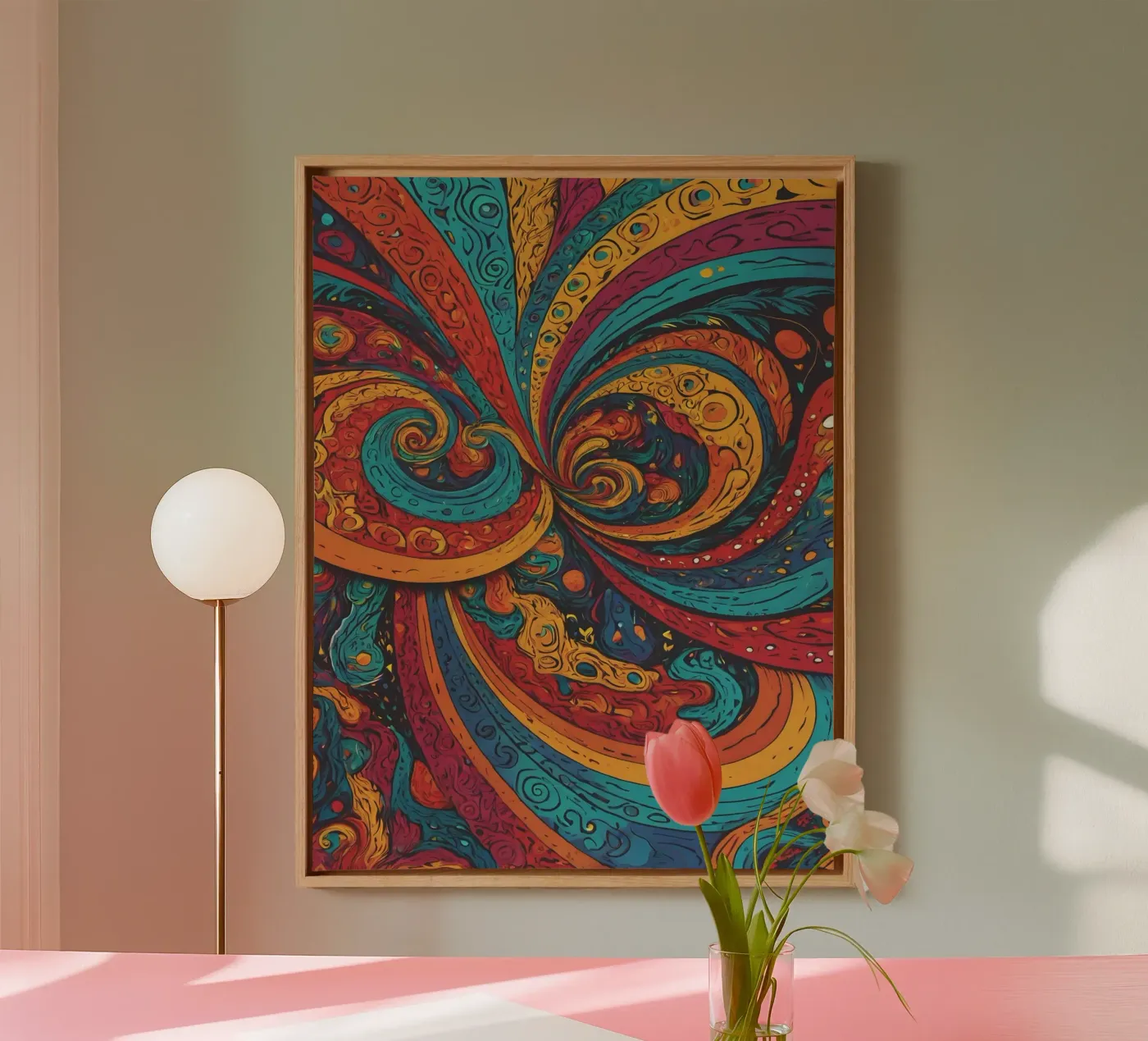 Psychedelic Pattern canvas by Charnwood Prints