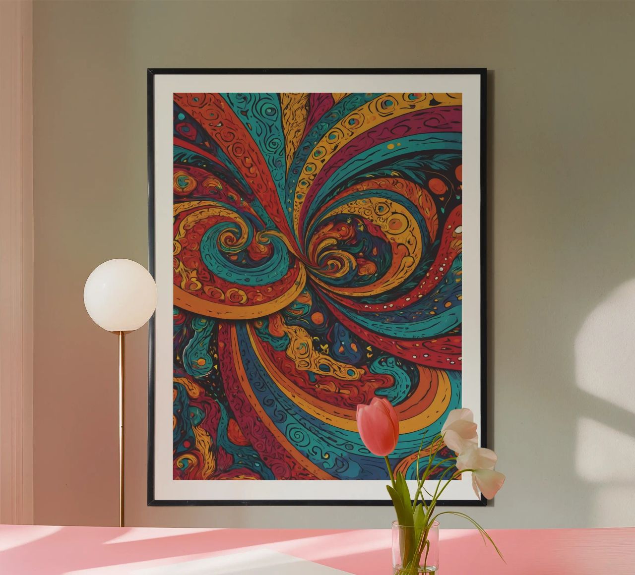 Psychedelisches Muster Poster von Charnwood Prints