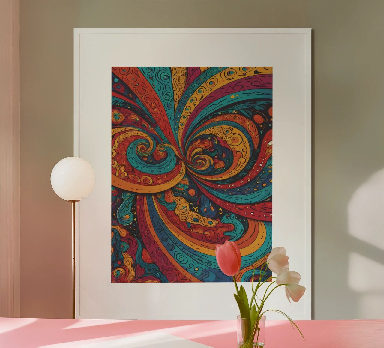 Psychedelisches Muster Poster von Charnwood Prints