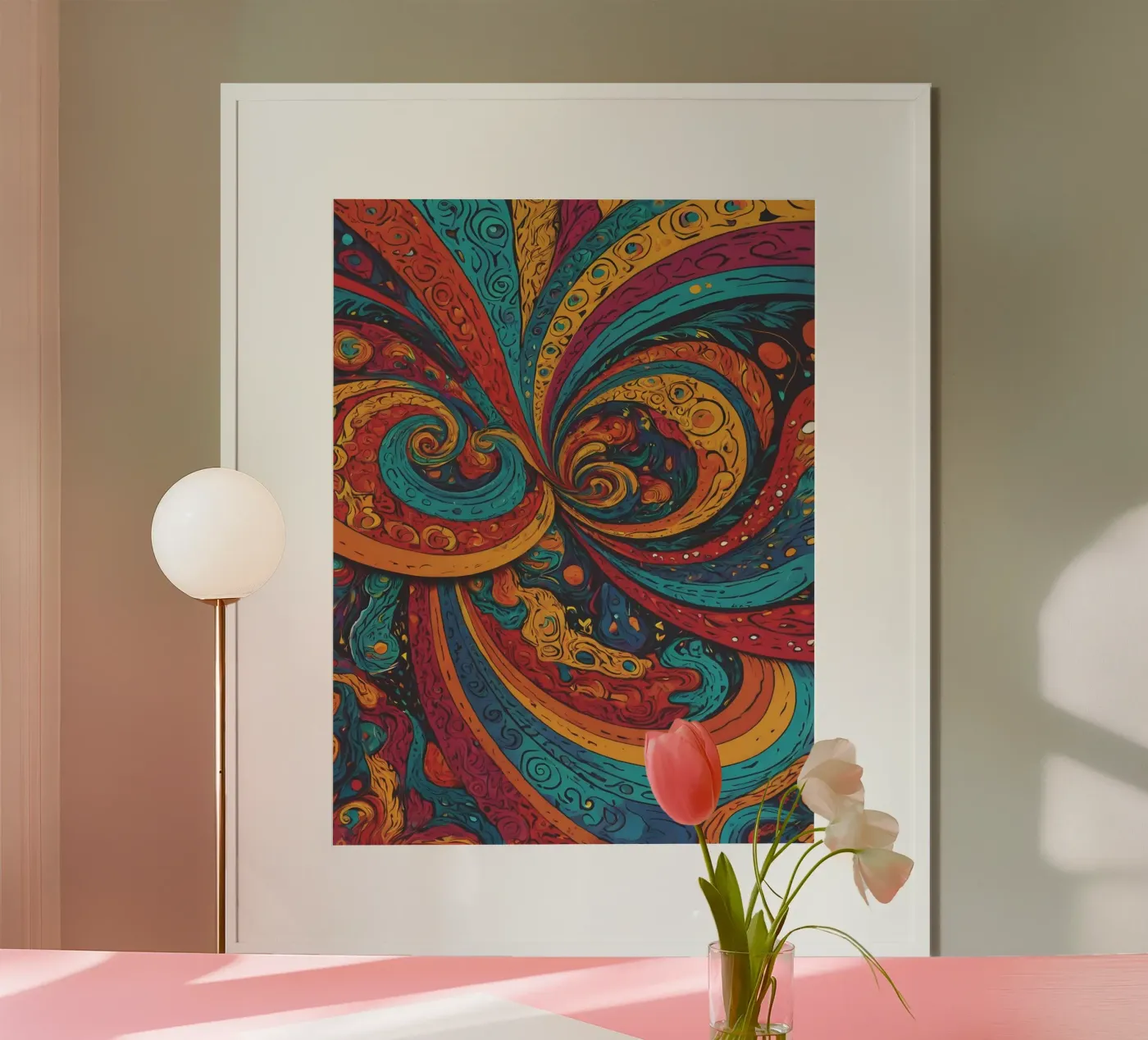 Psychedelic Pattern Poster von Charnwood Prints