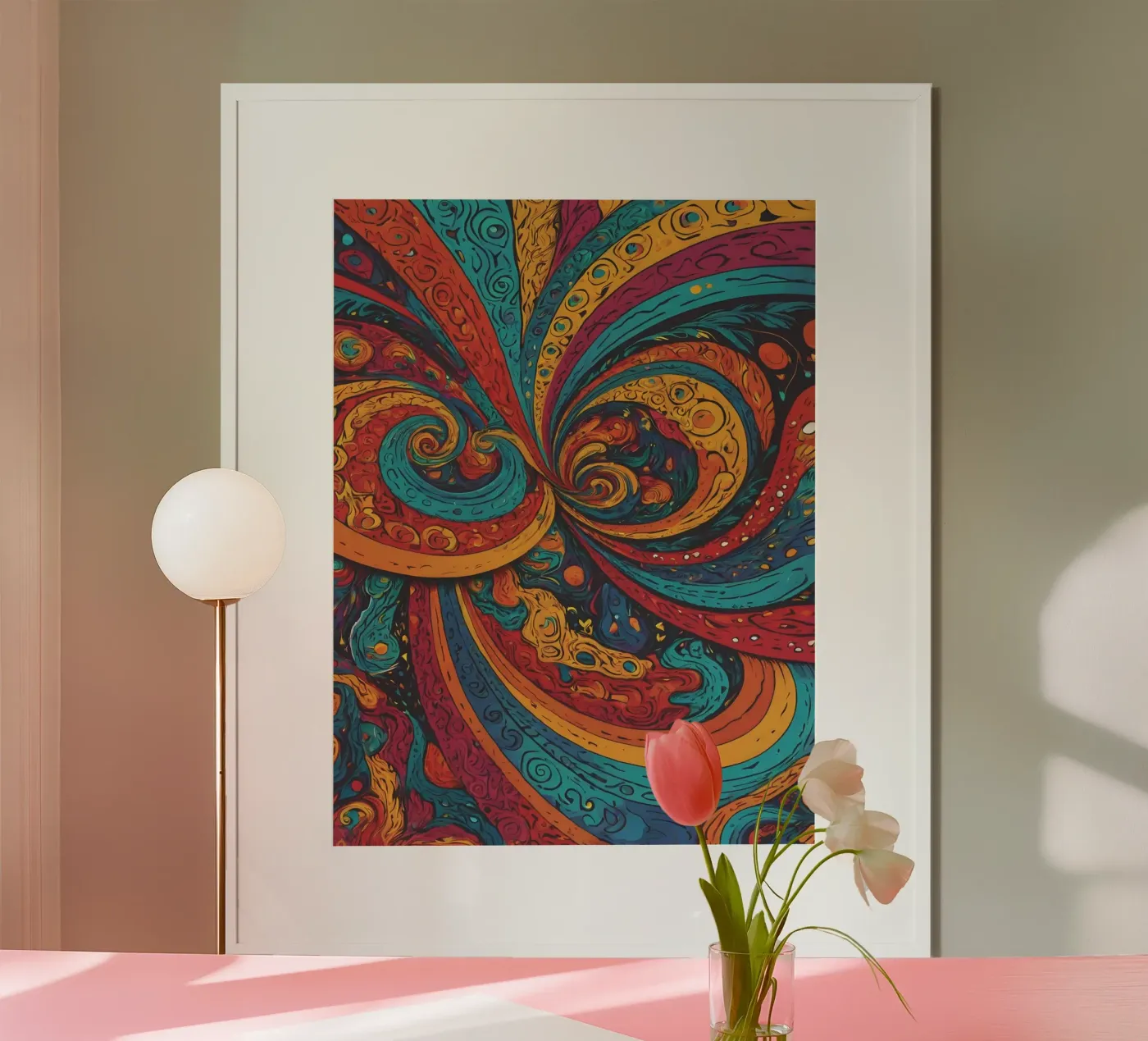 Psychedelic Pattern poster de Charnwood Prints