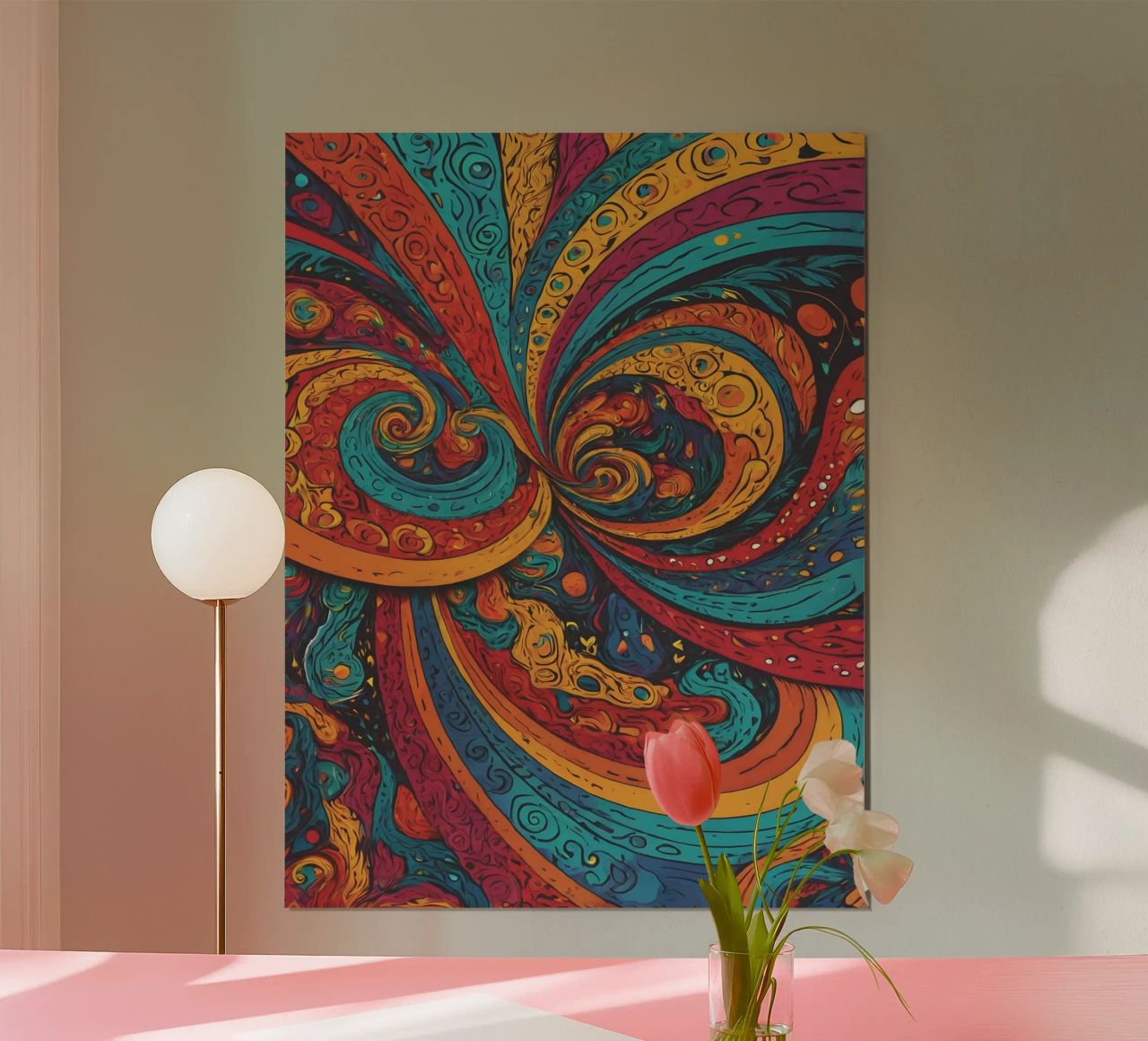 Psychedelisches Muster Poster von Charnwood Prints