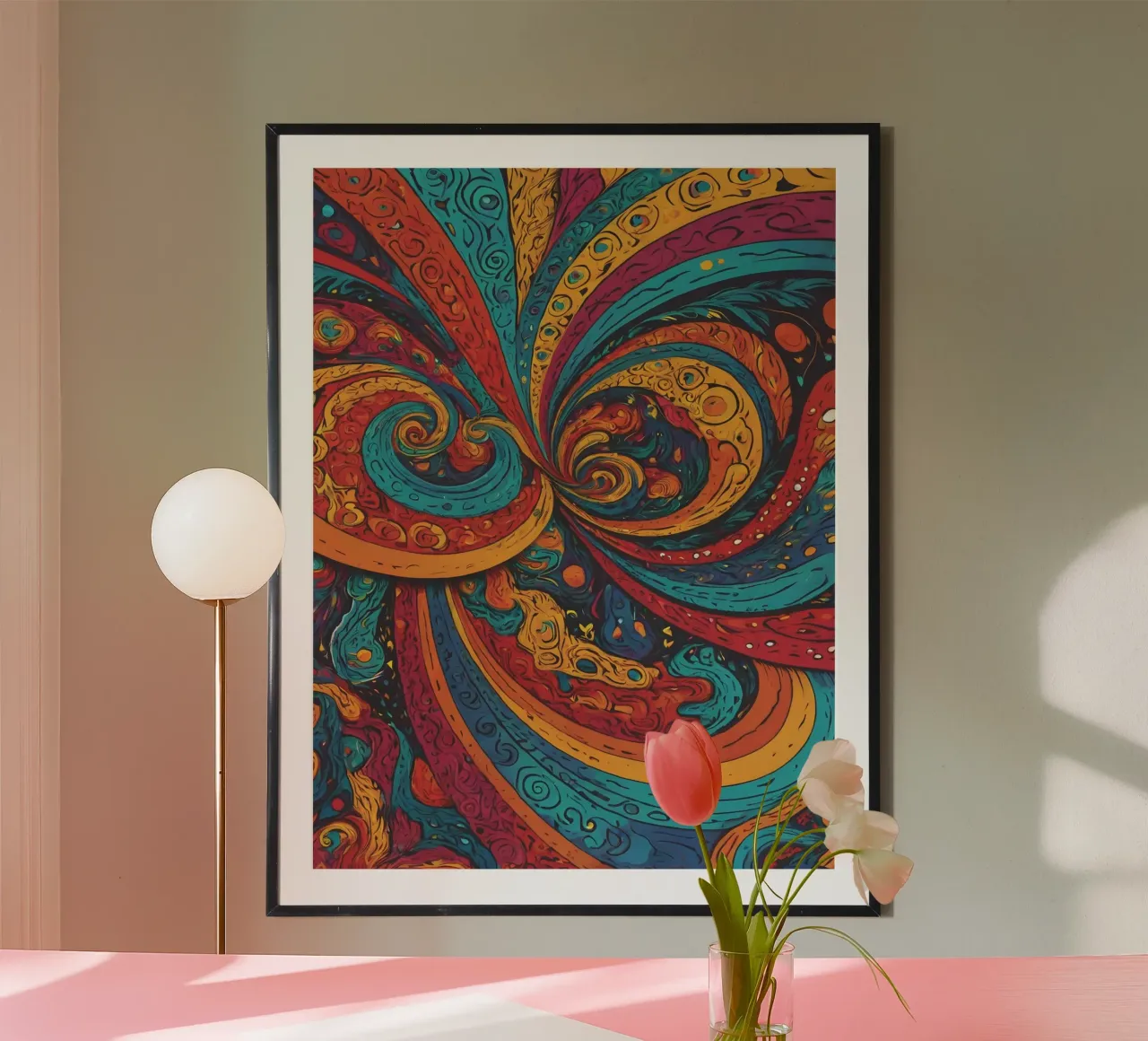 Motif psychédélique hahnemühle de Charnwood Prints
