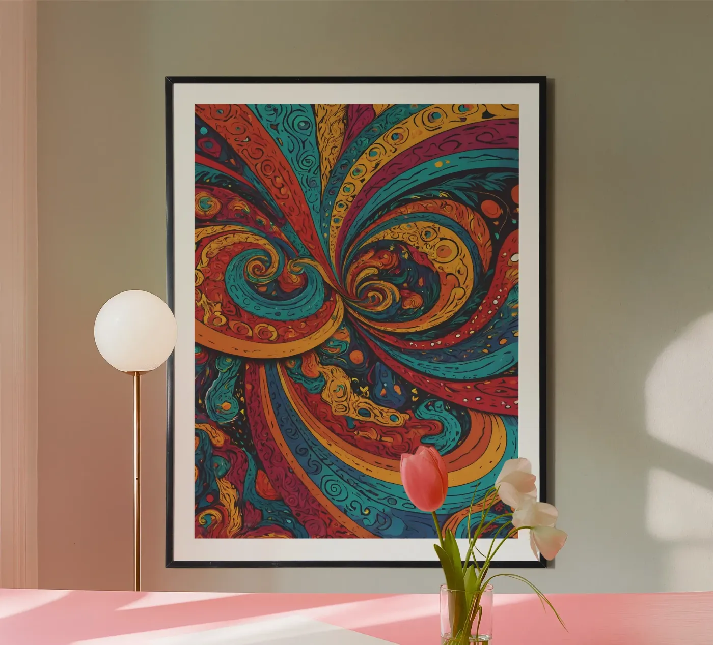 Psychedelic Pattern Poster von Charnwood Prints