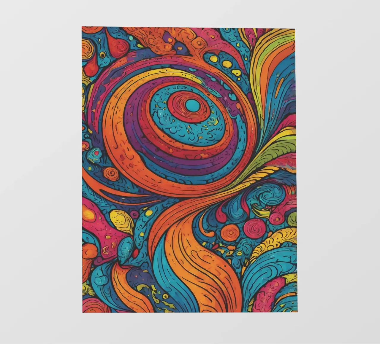 Psychedelic Pattern fotobehang van Charnwood Prints