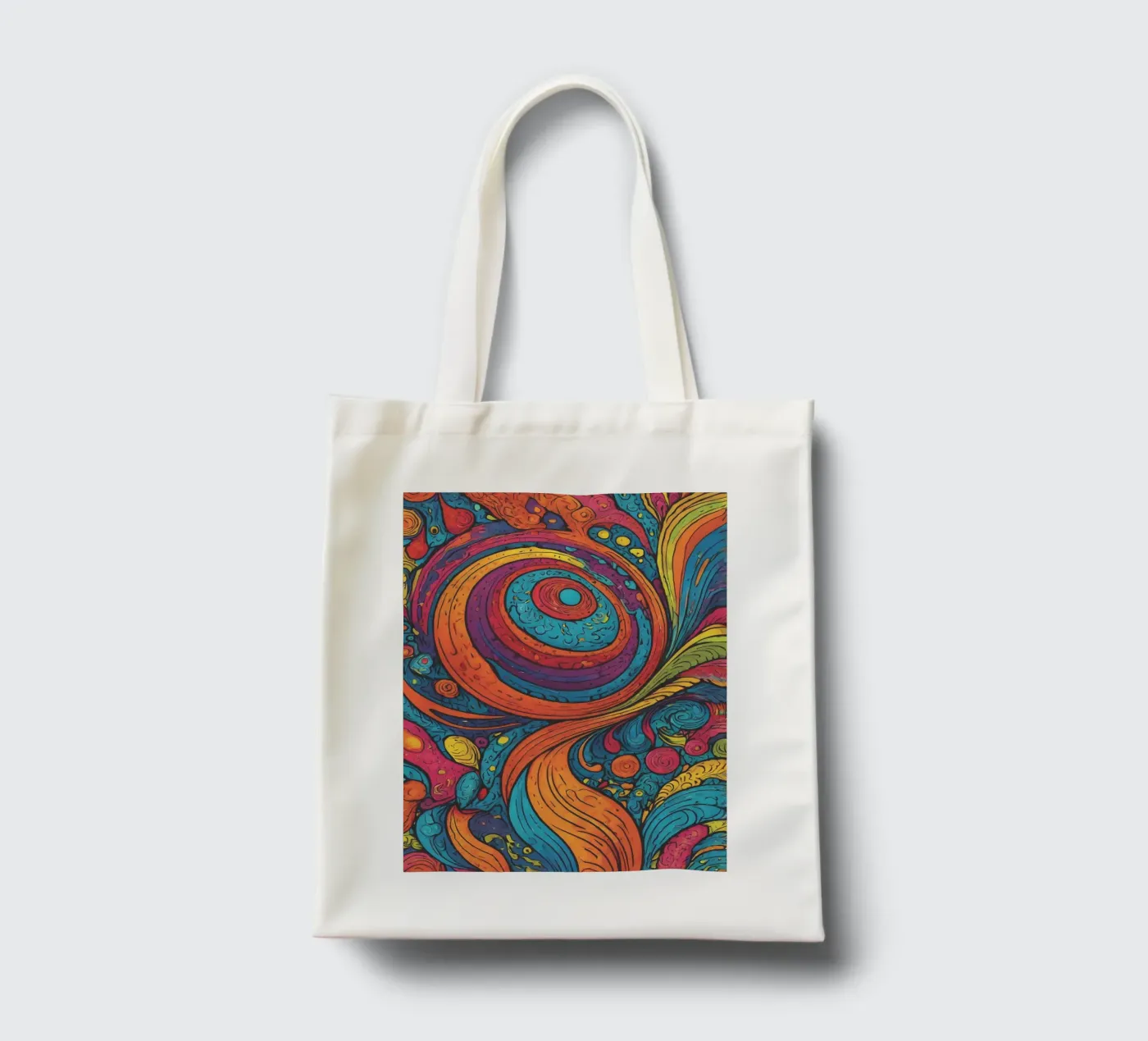 Psychedelisch patroon jute draagtas van Charnwood Prints