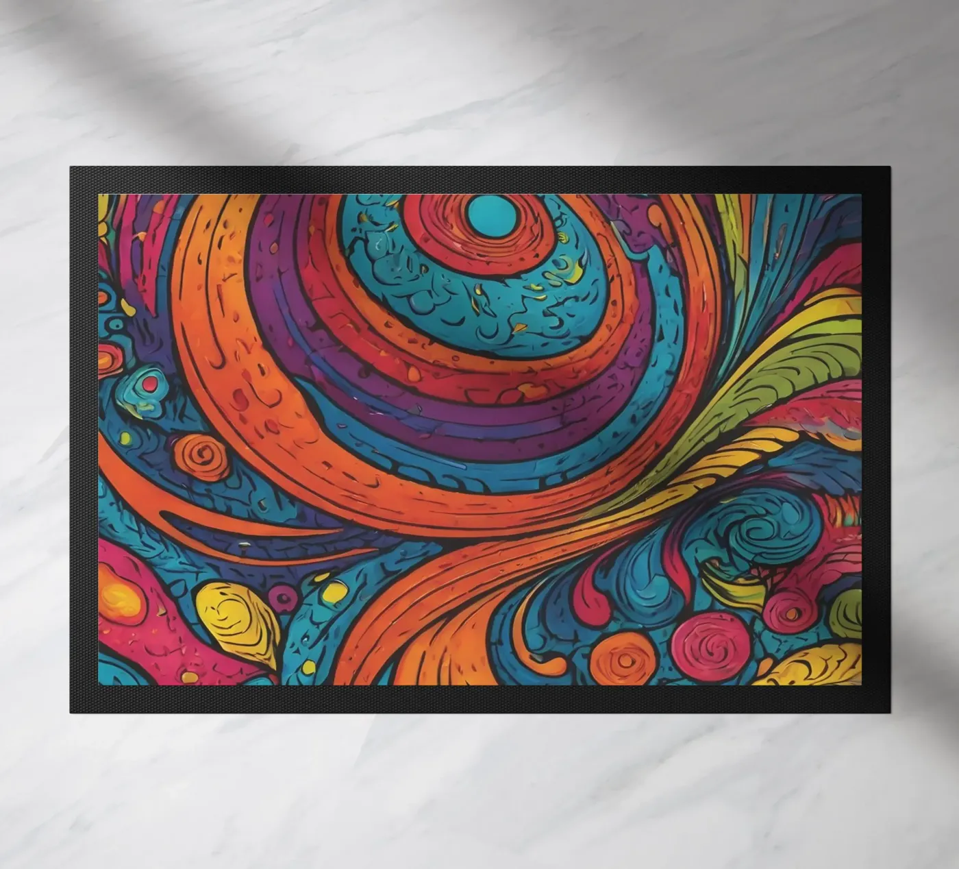 Motif psychédélique paillasson de Charnwood Prints