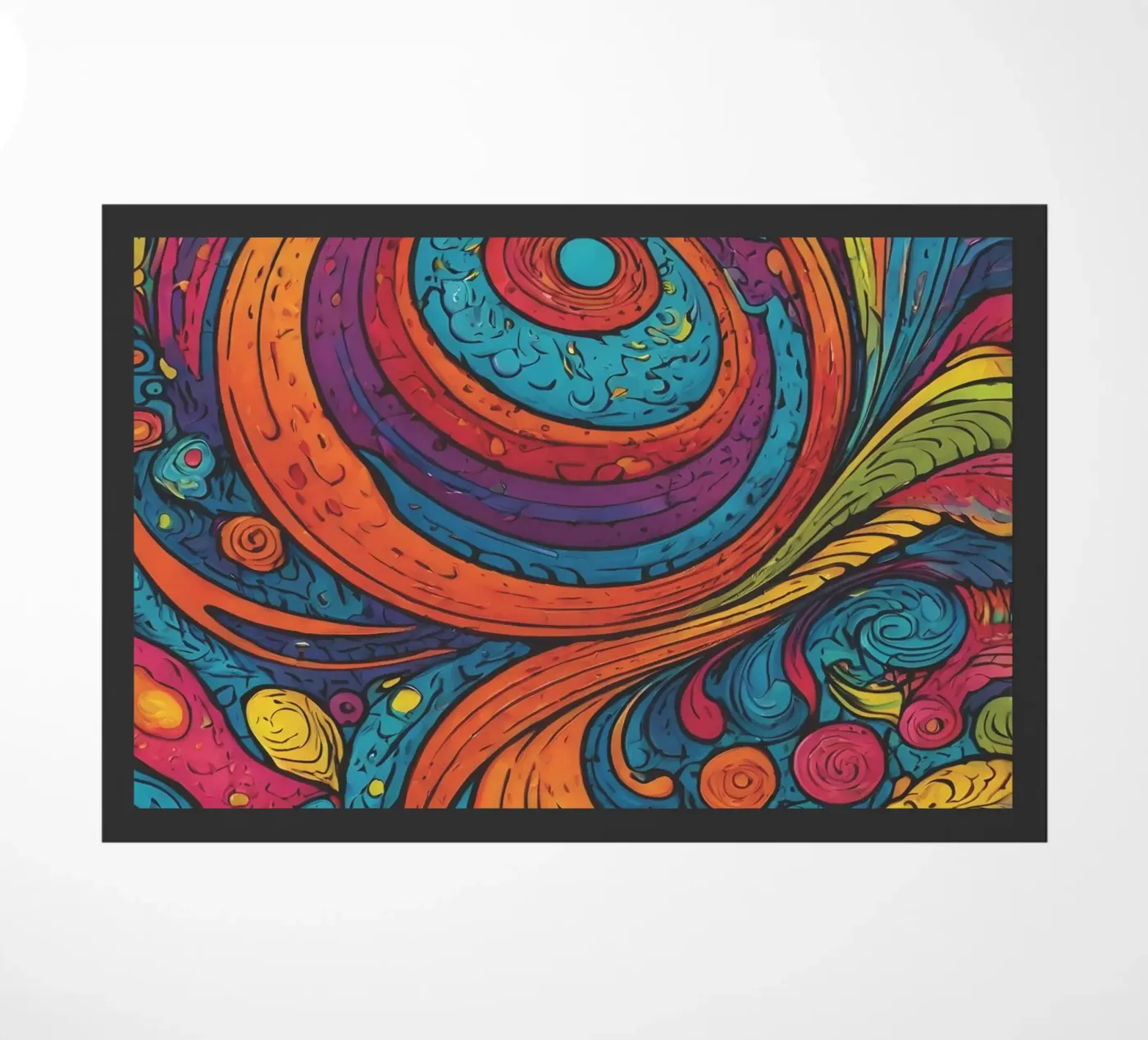 Motif psychédélique paillasson de Charnwood Prints