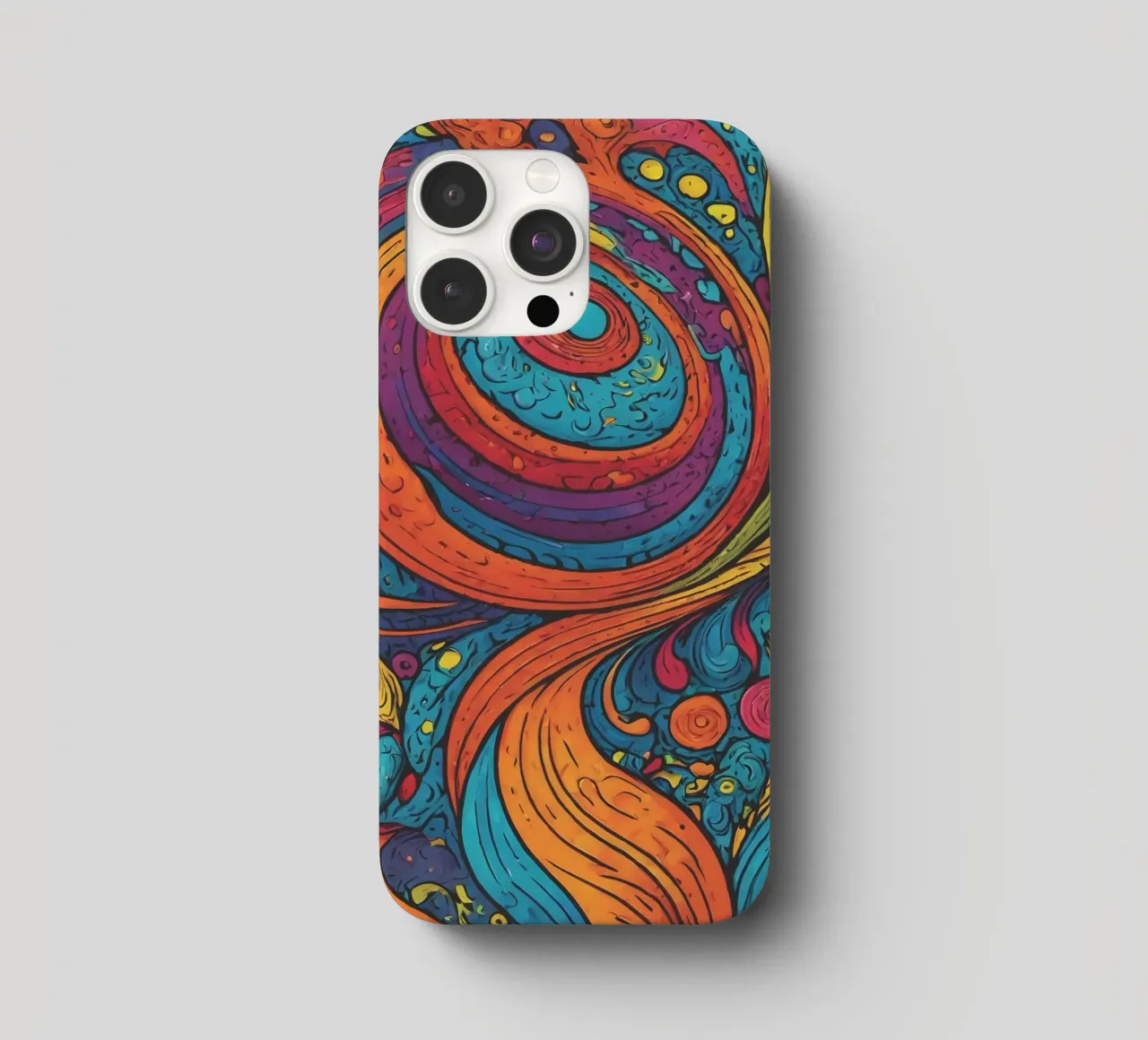 Psychedelic Pattern iphone case by Charnwood Prints