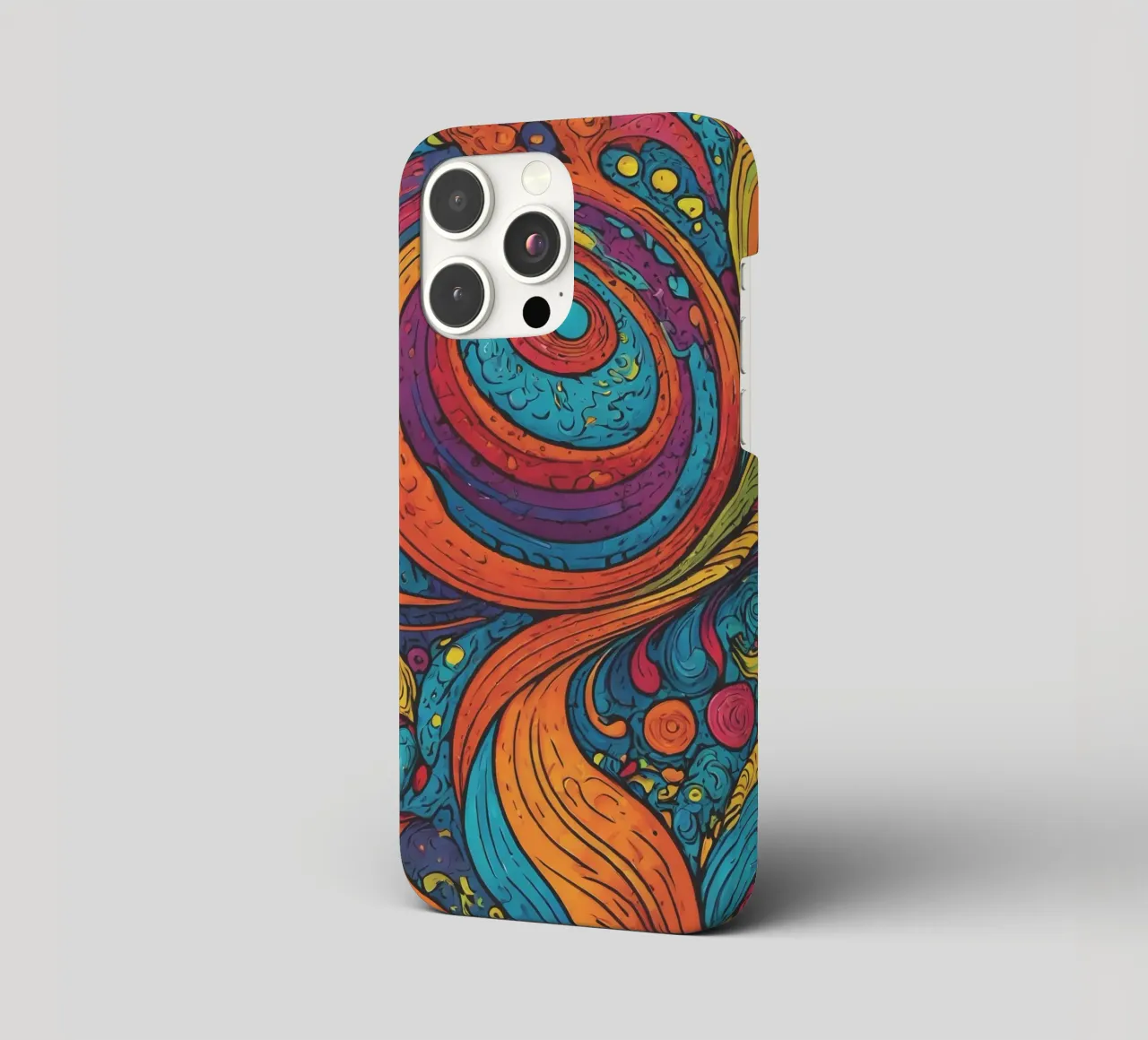 Psychedelic Pattern iphone case by Charnwood Prints