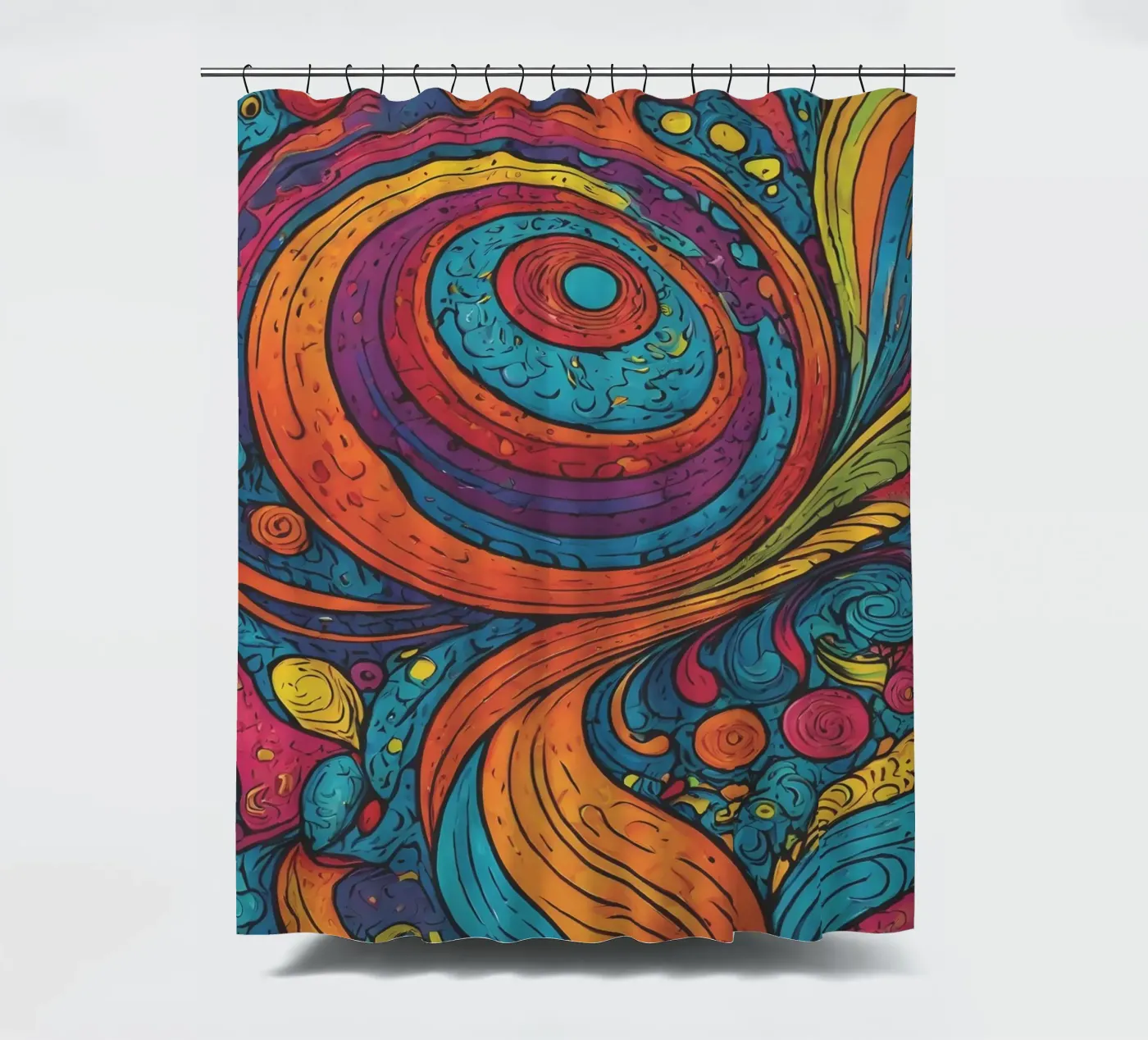 Psychedelic Pattern douchegordijn van Charnwood Prints
