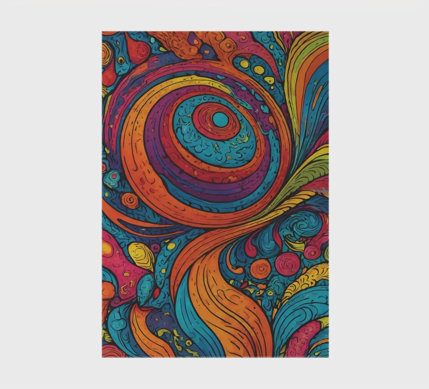 Psychedelisch patroon notitieboek van Charnwood Prints