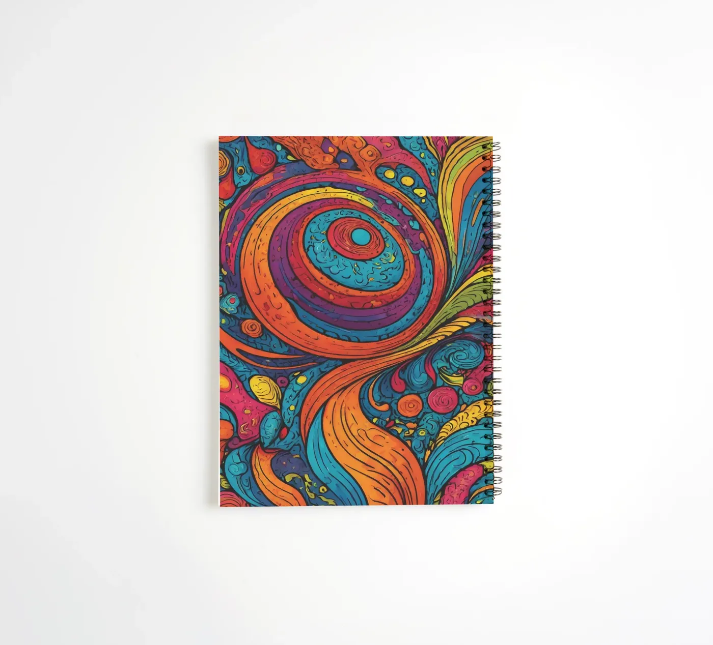 Psychedelisches Muster Ringbuch von Charnwood Prints